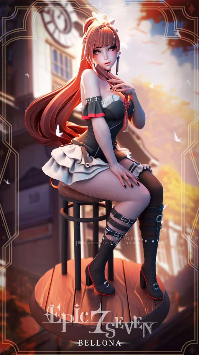 Noble Lady | Fan Art | 3D Printed Resin Model Garage Kit | *Un-Painted* | Hybris Studio 2
