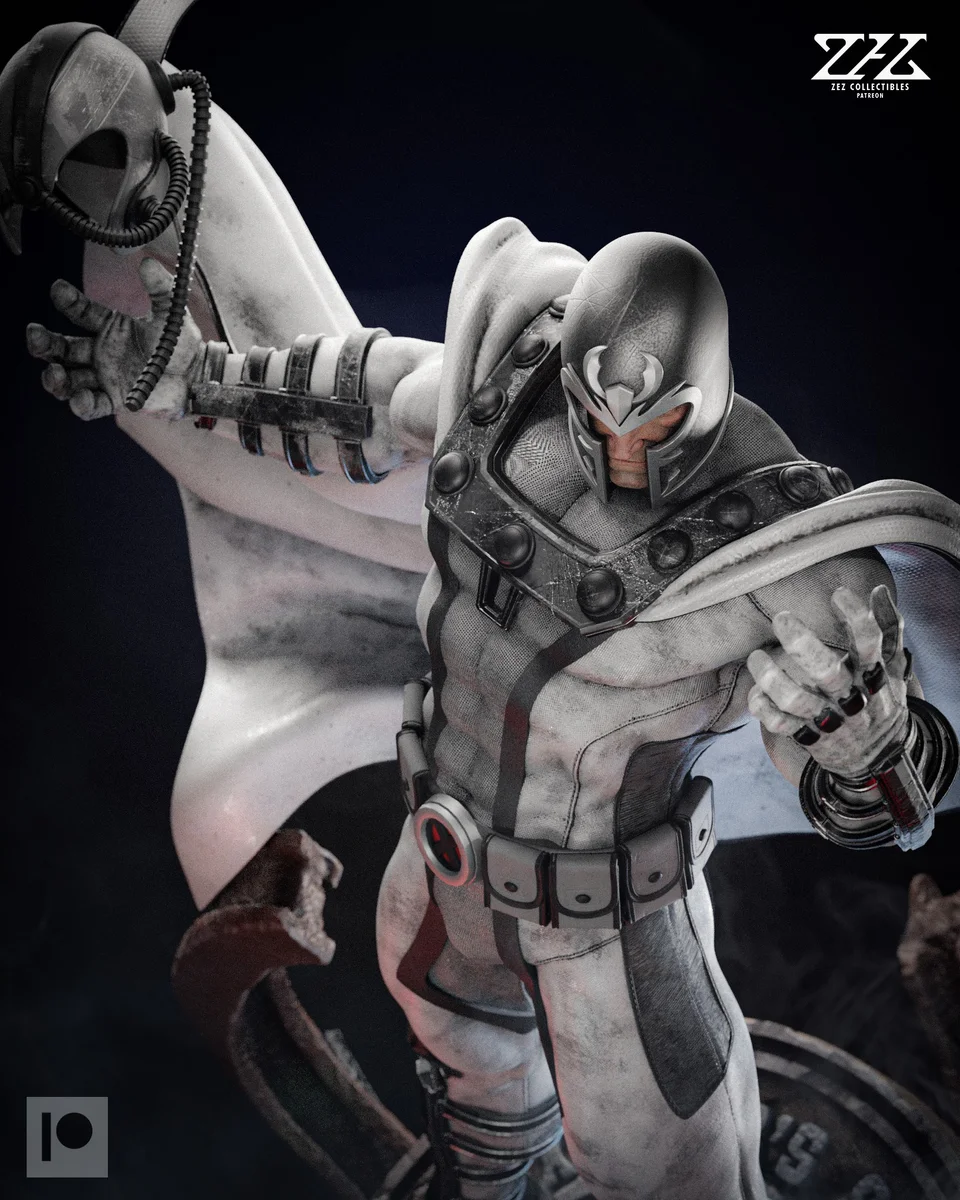 Magneto | Fan Art | 3D Printed Resin Model Garage Kit | *Un-Painted* | ZEZ Studio 6