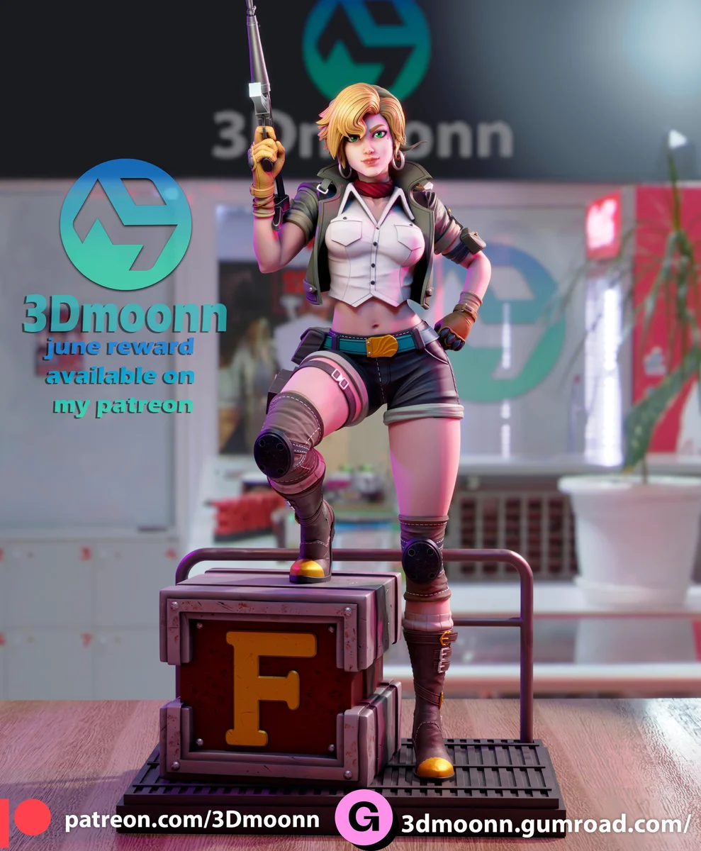 Eri | Fan Art | 3D Printed Resin Model Garage Kit | *Un-Painted* | 3DMoon 3