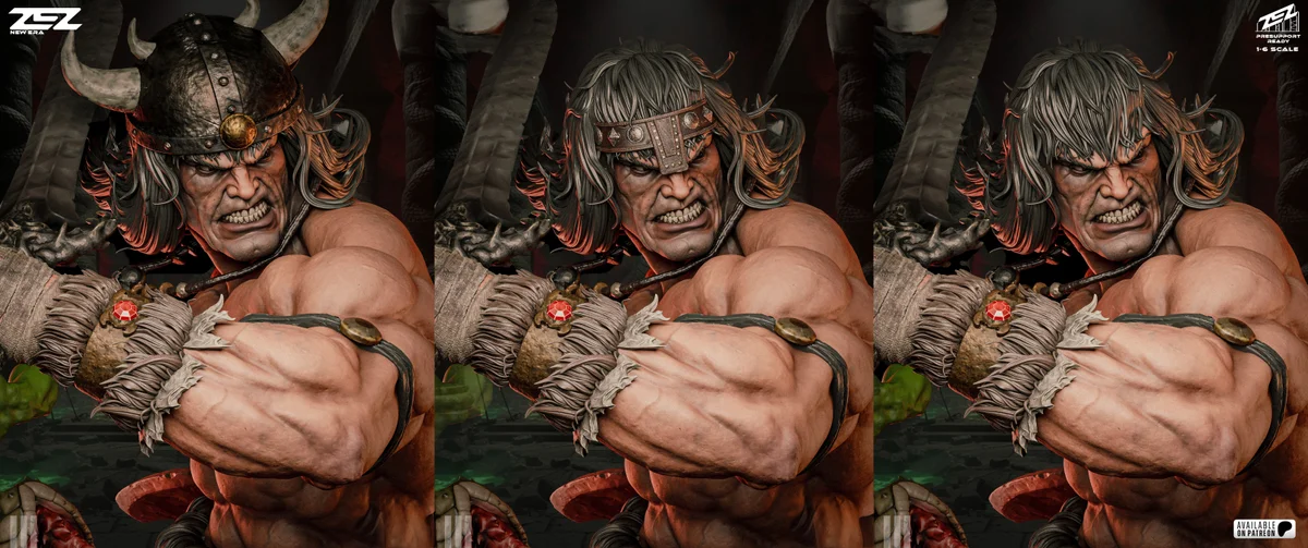 Conan | Fan Art | 3D Printed Resin Model Garage Kit | *Un-Painted* | ZEZ Studio 14