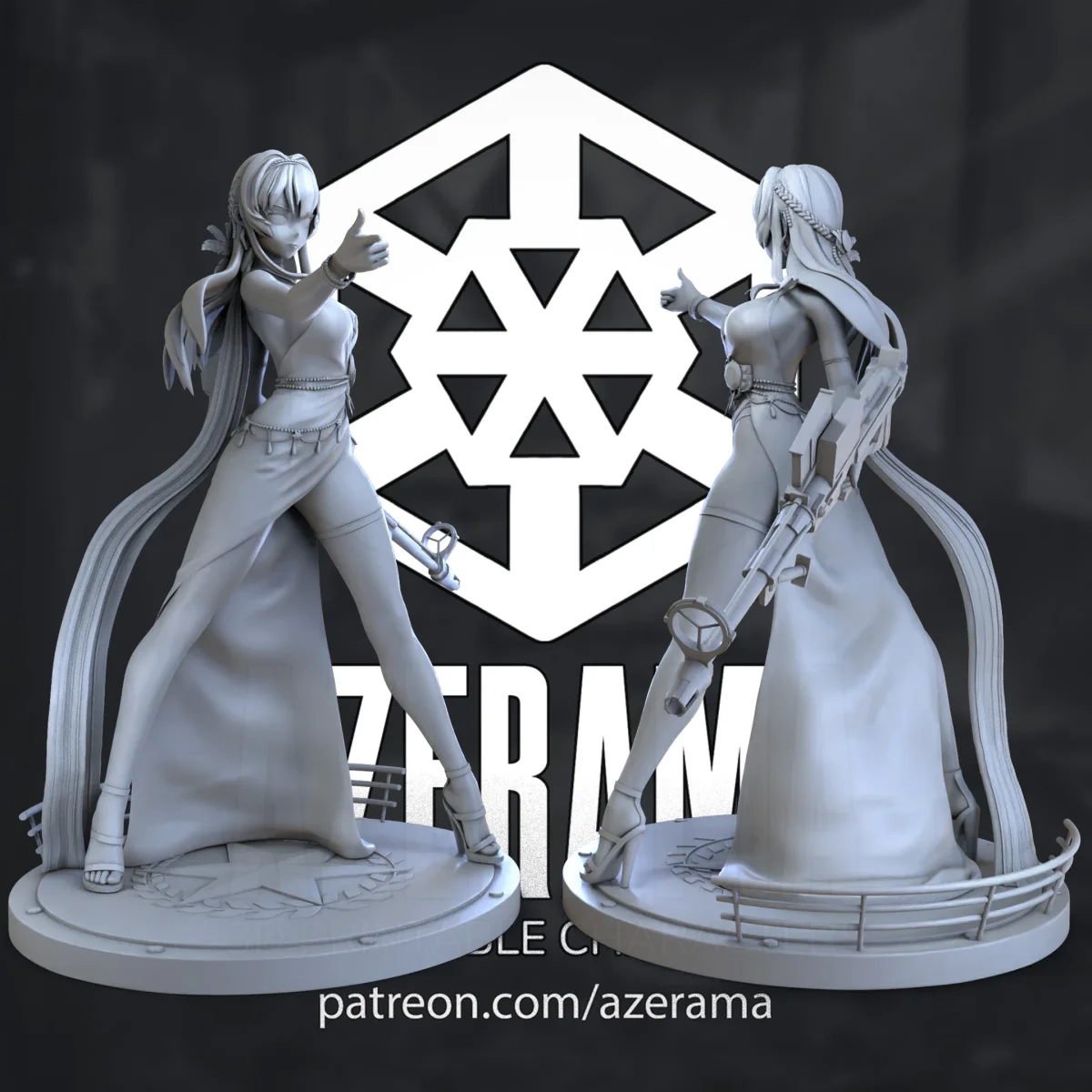 Helm | Fan Art | 3D Printed Resin Model Garage Kit | *Un-Painted* | Azerama 3