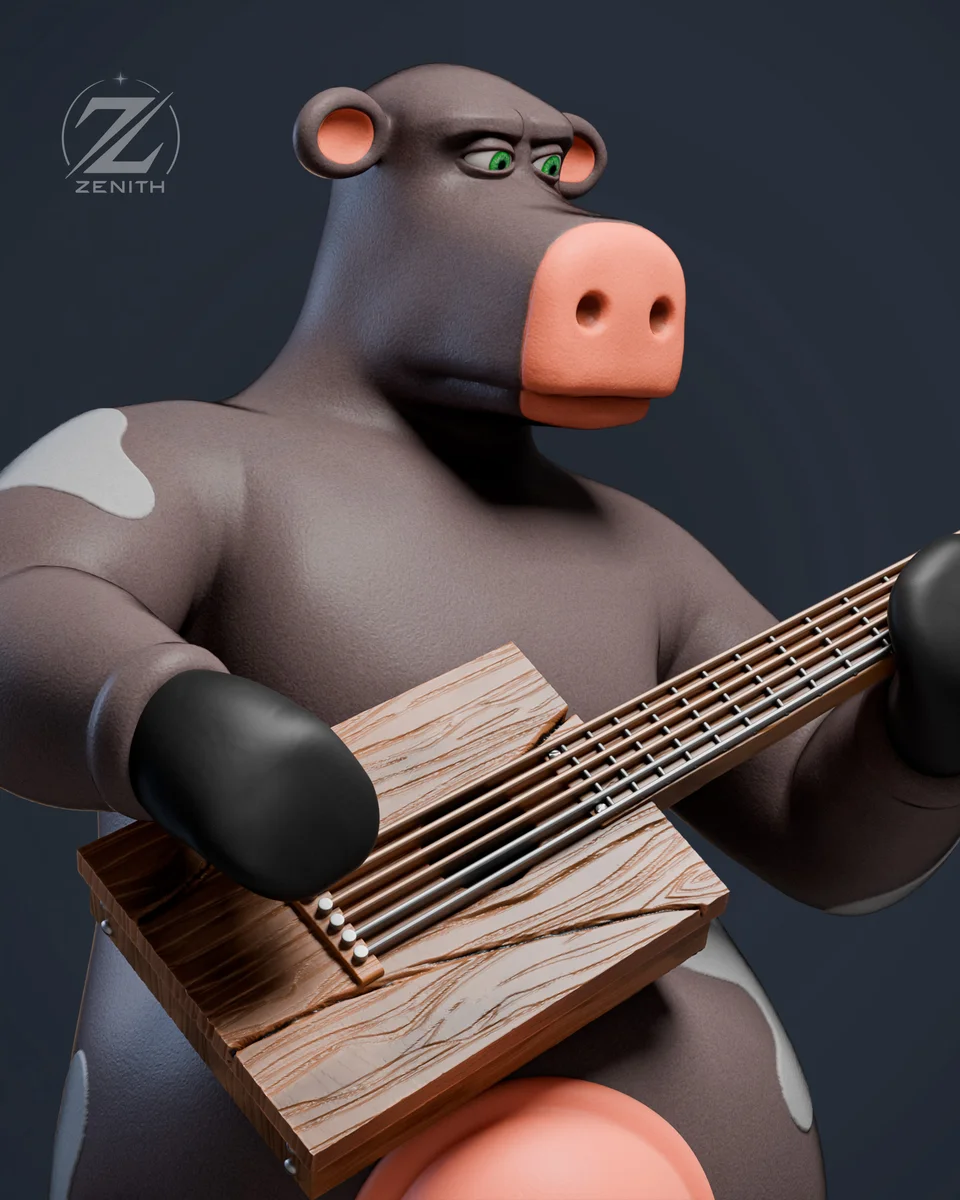 Ben Barnyard | Fan Art | 3D Printed Resin Model Garage Kit | *Un-Painted* | Zenith Studios 5