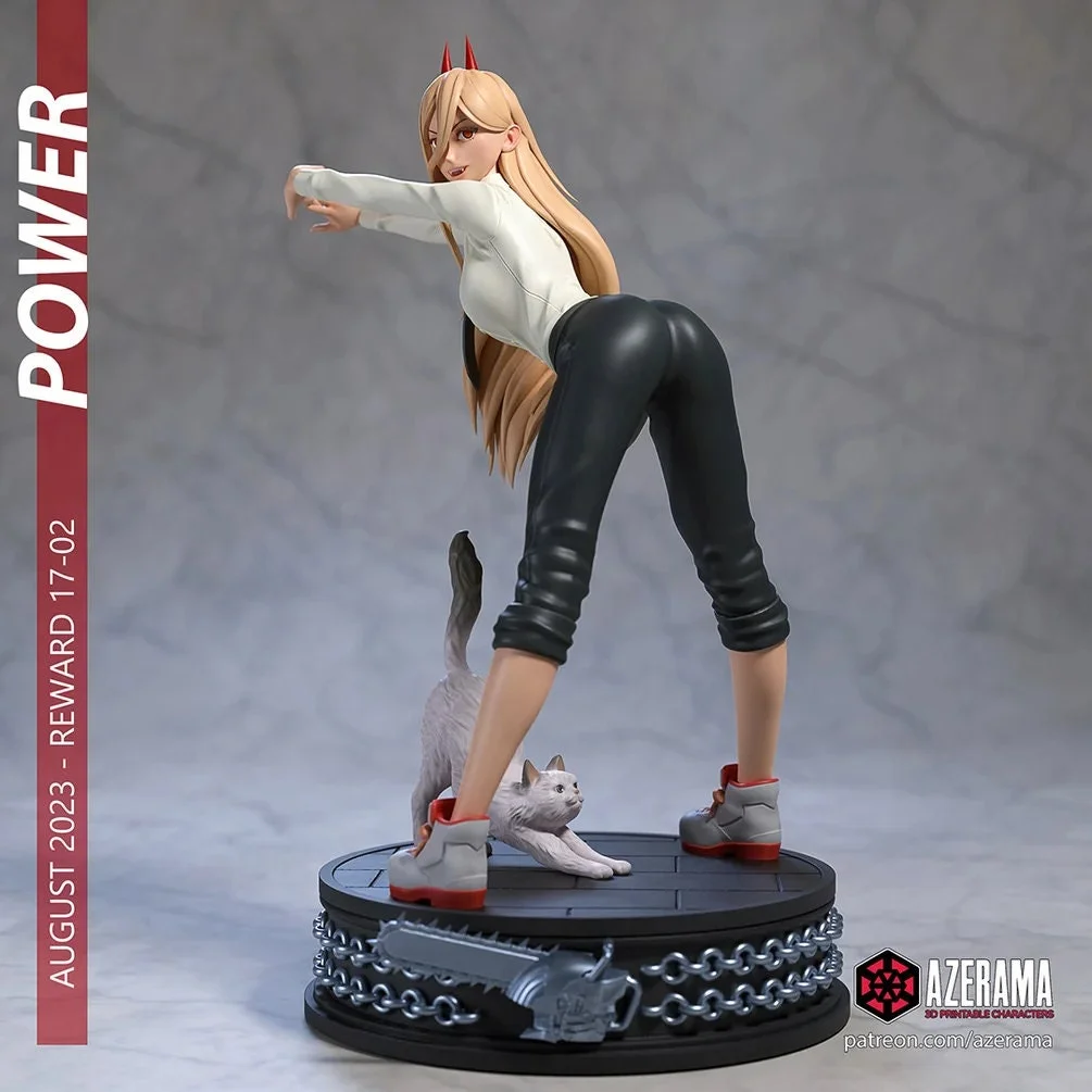 Powerful Lady | Fan Art | 3D Printed Resin Model Garage Kit | *Un-Painted* | Azerama 3
