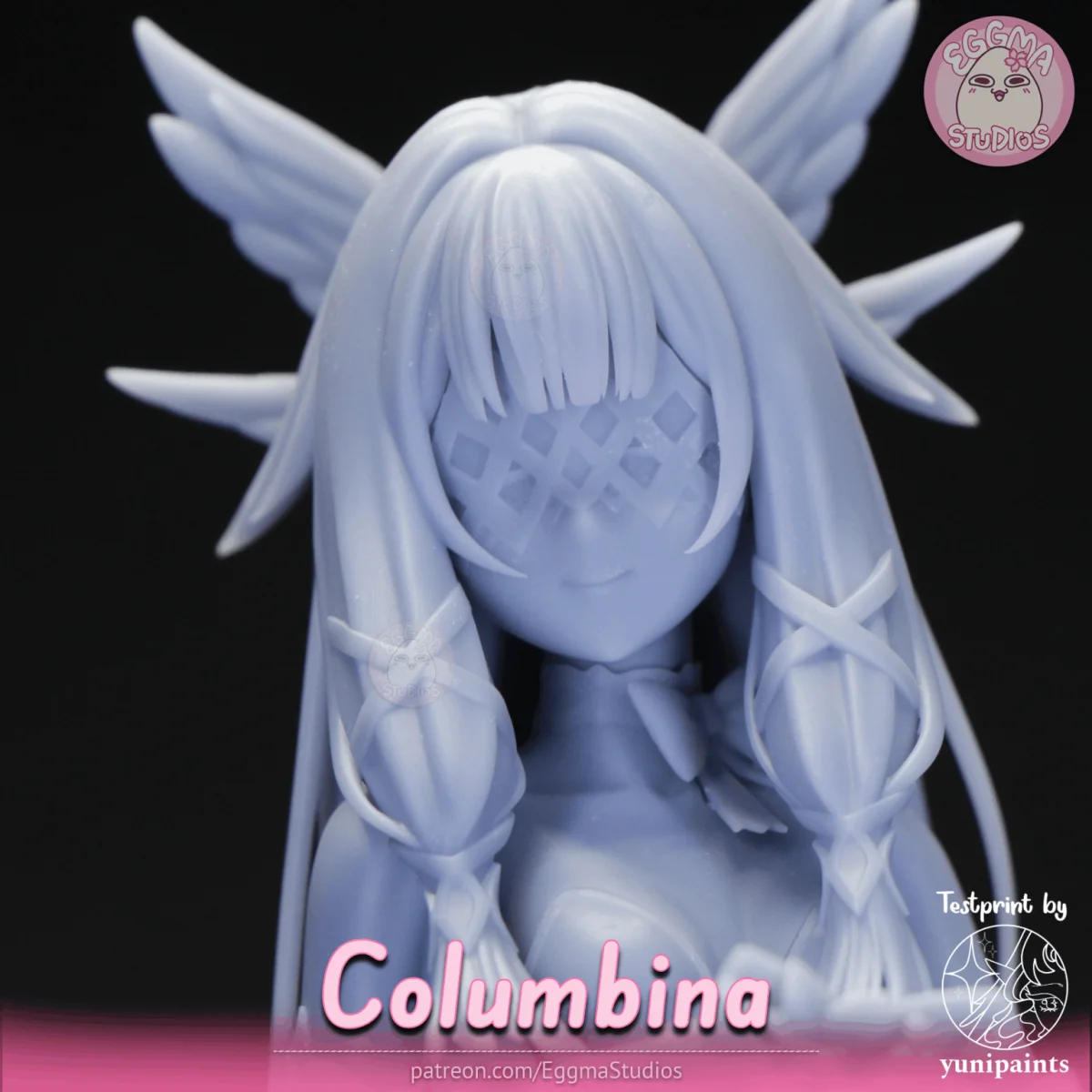 Columbina | Fan Art | 3D Printed Resin Model Garage Kit | *Un-Painted* | EggmaStudios 18
