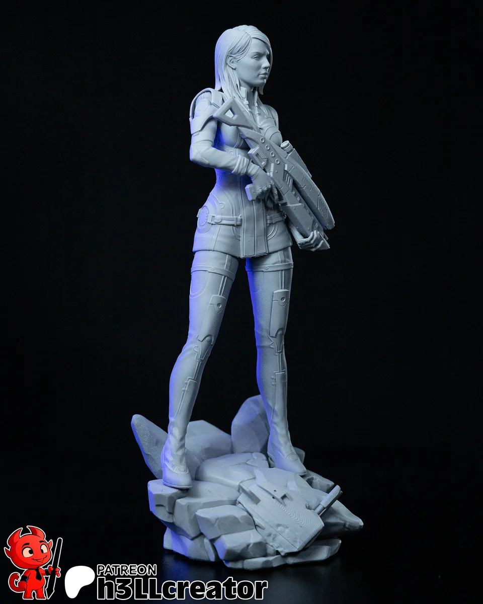Ashley Williams | Fan Art | 3D Printed Resin Model Garage Kit | *Un-Painted* | H3LL Creator 6