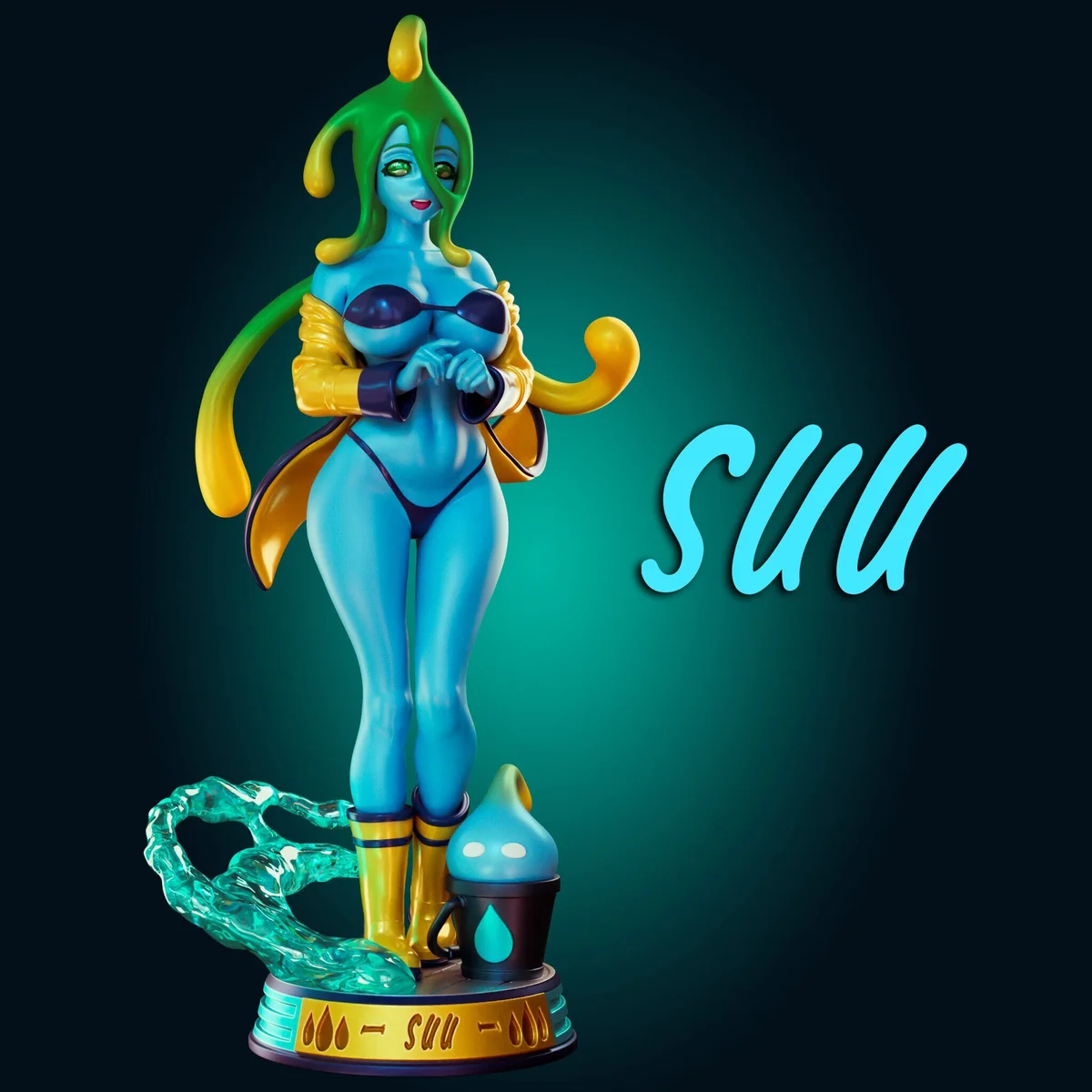 Suu | Fan Art | 3D Printed Resin Model Garage Kit | *Un-Painted* | Officer Rhu