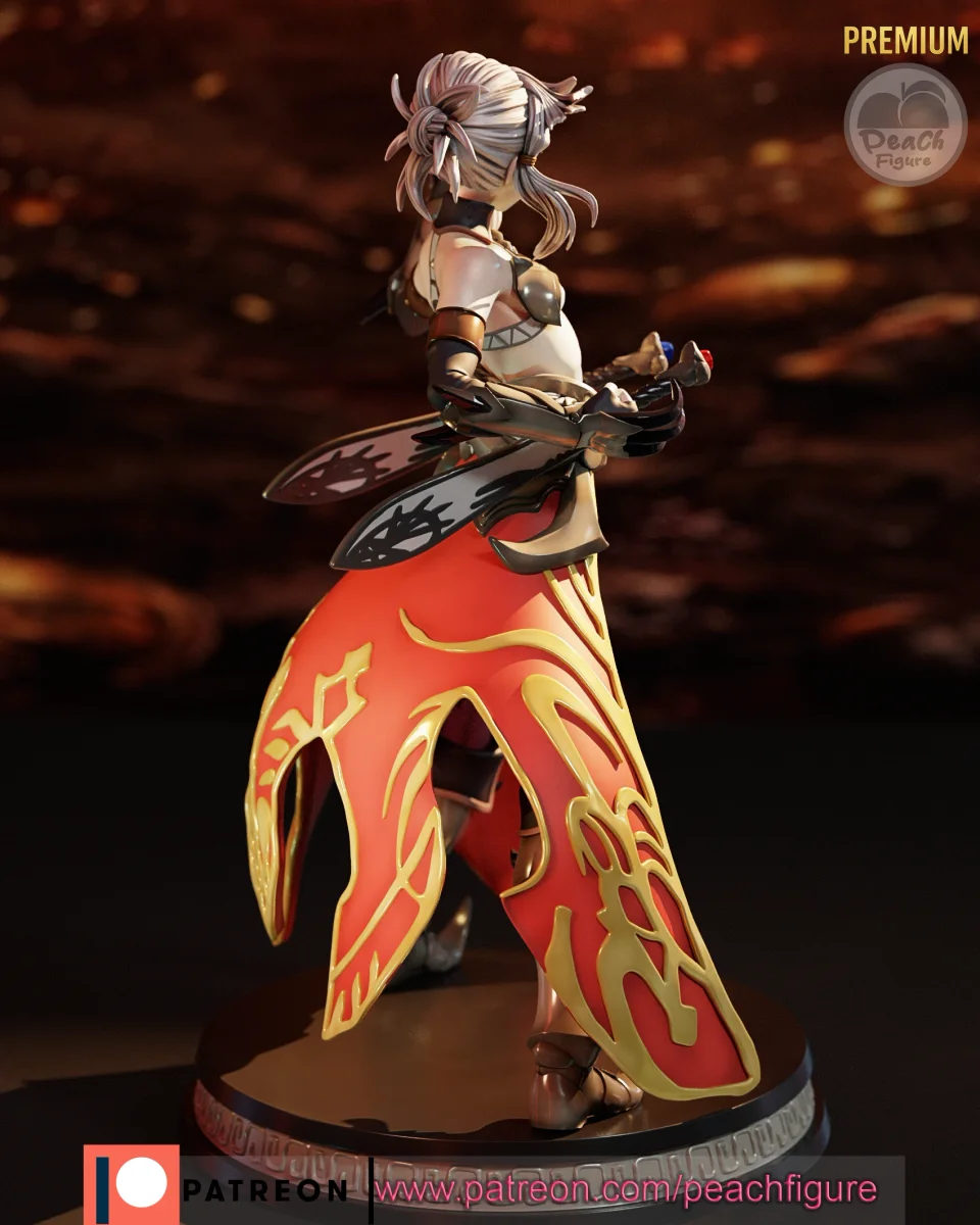 Penthesilea | Fan Art | 3D Printed Resin Model Garage Kit | *Un-Painted* | Peach Figure 5