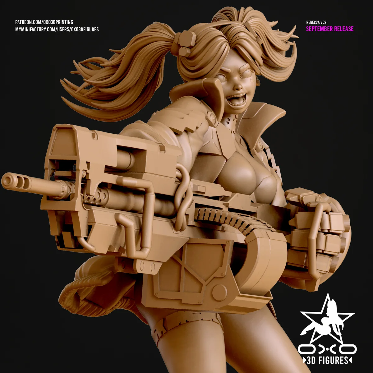 Rebecca v02 | Fan Art | 3D Printed Resin Model Garage Kit | *Un-Painted* | OXO3D 5