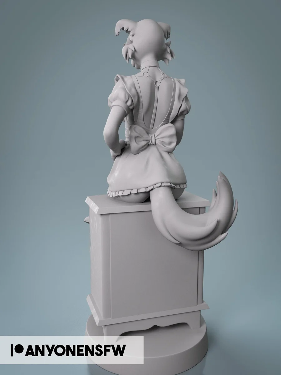 Juno Maid | Fan Art | 3D Printed Resin Model Garage Kit | *Un-Painted* | AnyoneNSFW 4