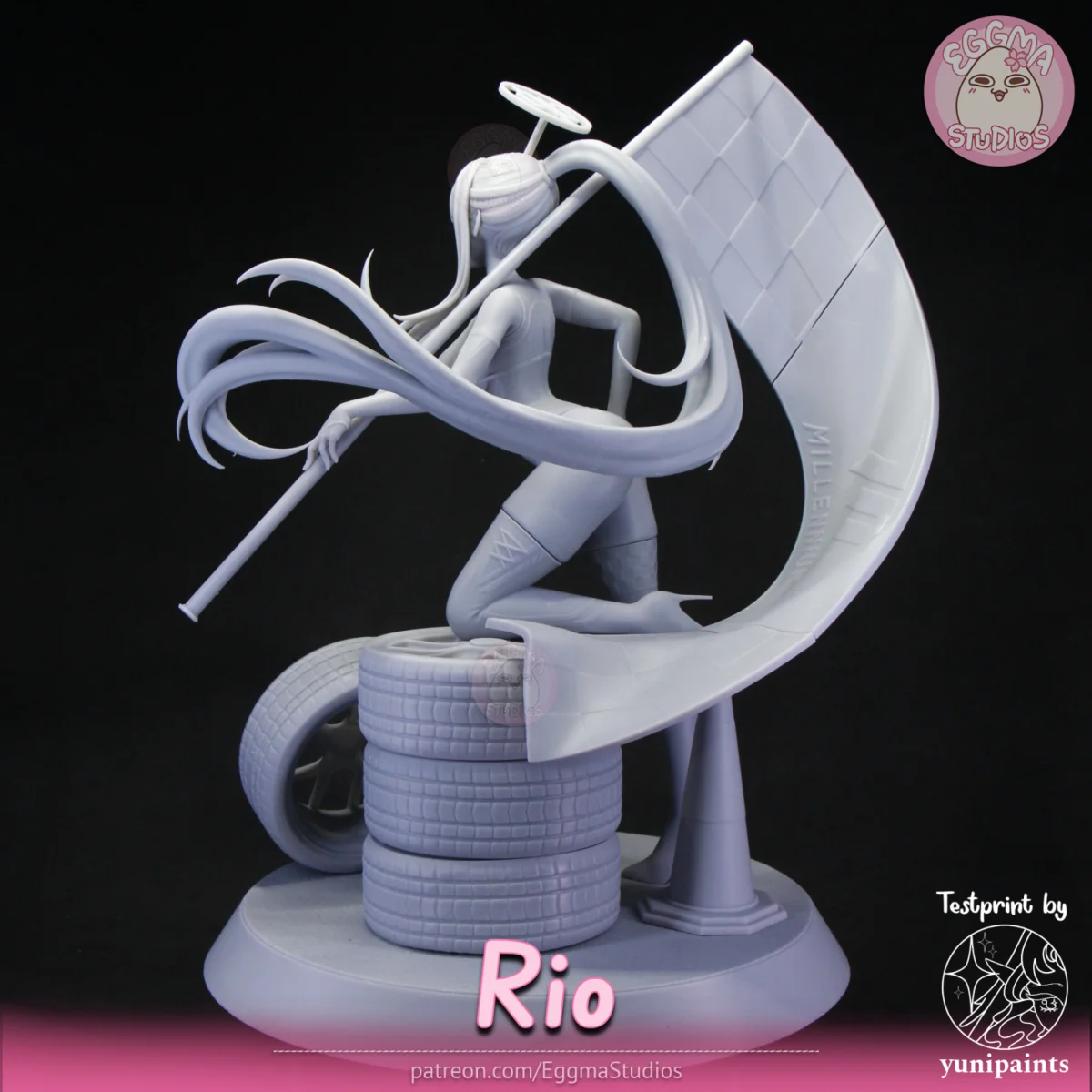 Rio | Fan Art | 3D Printed Resin Model Garage Kit | *Un-Painted* | EggmaStudios 18