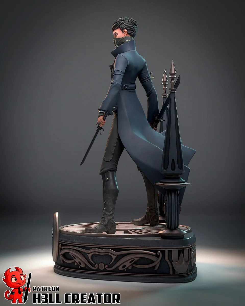 Emily | Fan Art | 3D Printed Resin Model Garage Kit | *Un-Painted* | H3LL Creator 5