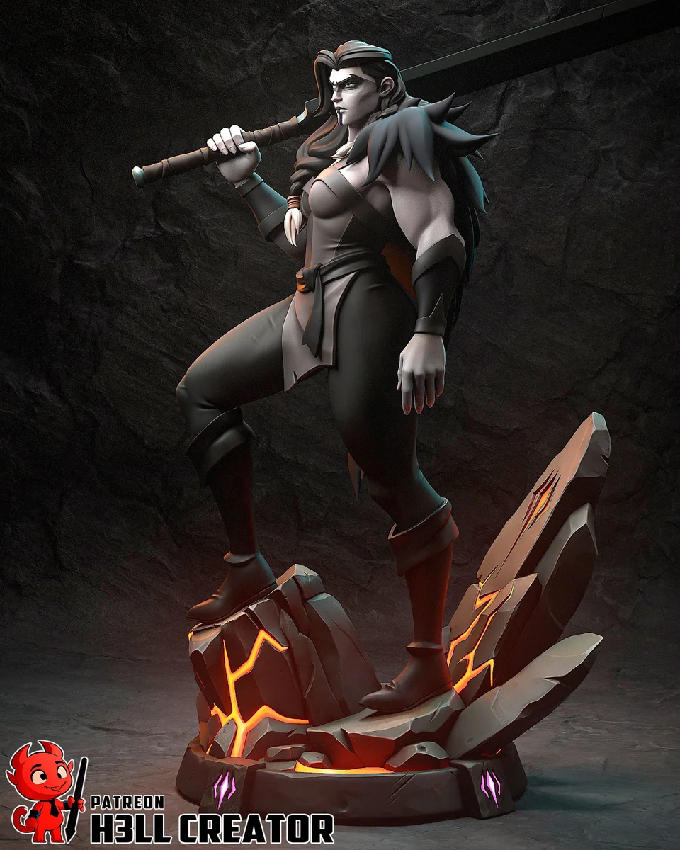 Yasha Nydoorin | Fan Art | 3D Printed Resin Model Garage Kit | *Un-Painted* | H3LL Creator 3