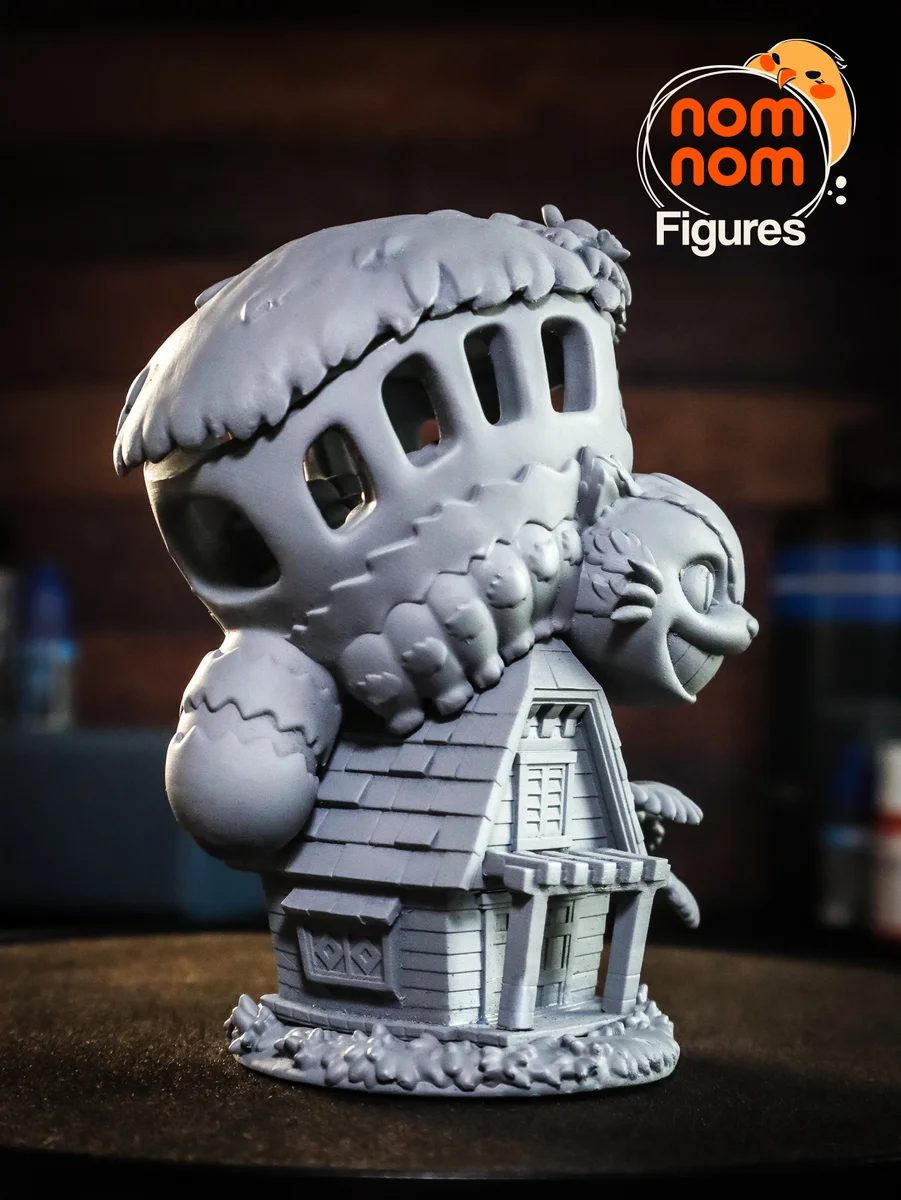 Chibi Catbus | Fan Art | 3D Printed Resin Model Garage Kit | *Un-Painted* | Nomnom 11
