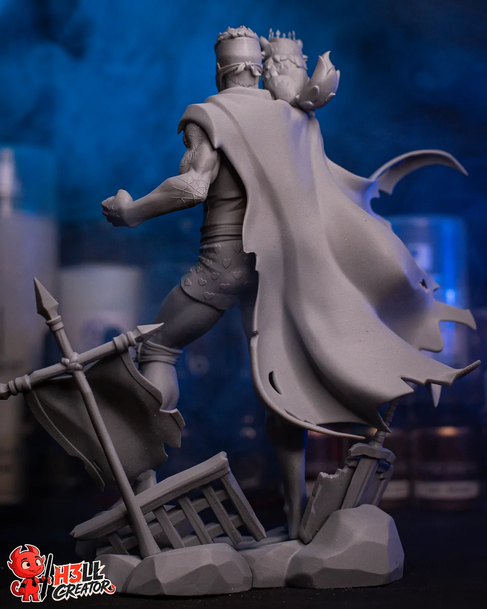 Carl and Princess Donut | Fan Art | 3D Printed Resin Model Garage Kit | *Un-Painted* | H3LL Creator 12