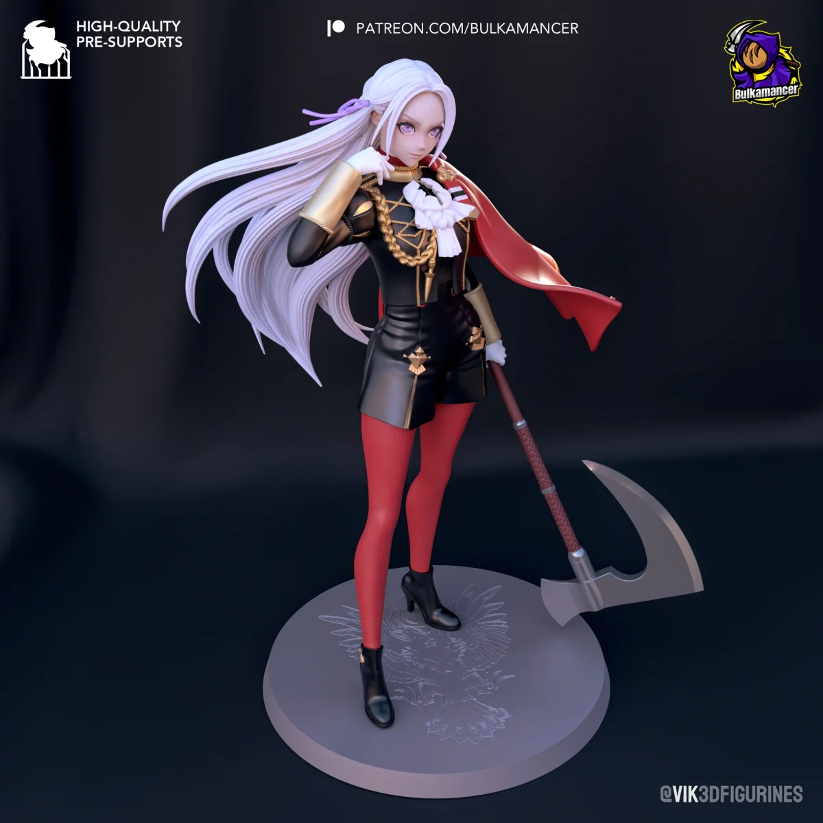 Student Edelgard | Fan Art | 3D Printed Resin Model Garage Kit | *Un-Painted* | Bulkamancer 3