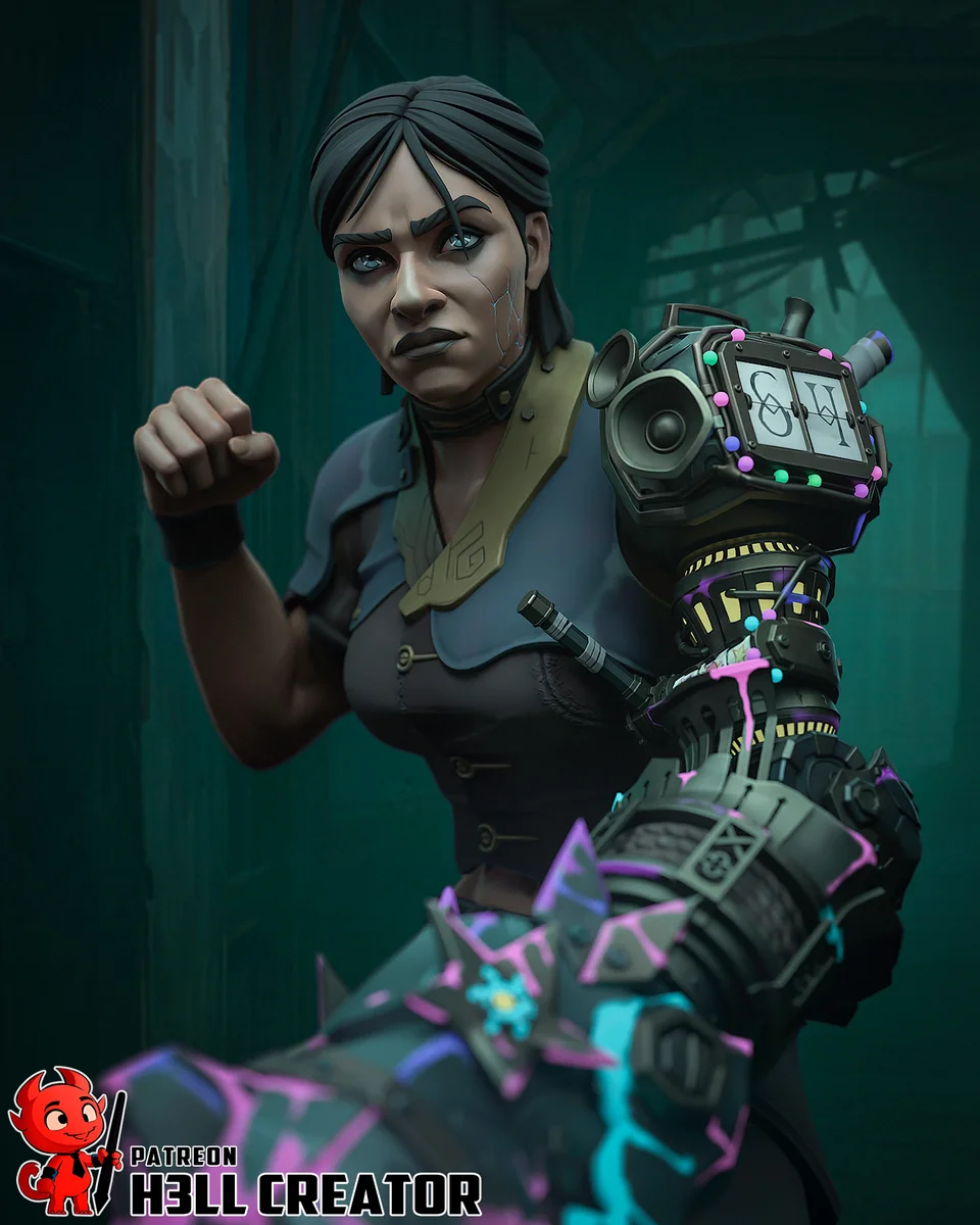 Sevika | Fan Art | 3D Printed Resin Model Garage Kit | *Un-Painted* | H3LL Creator