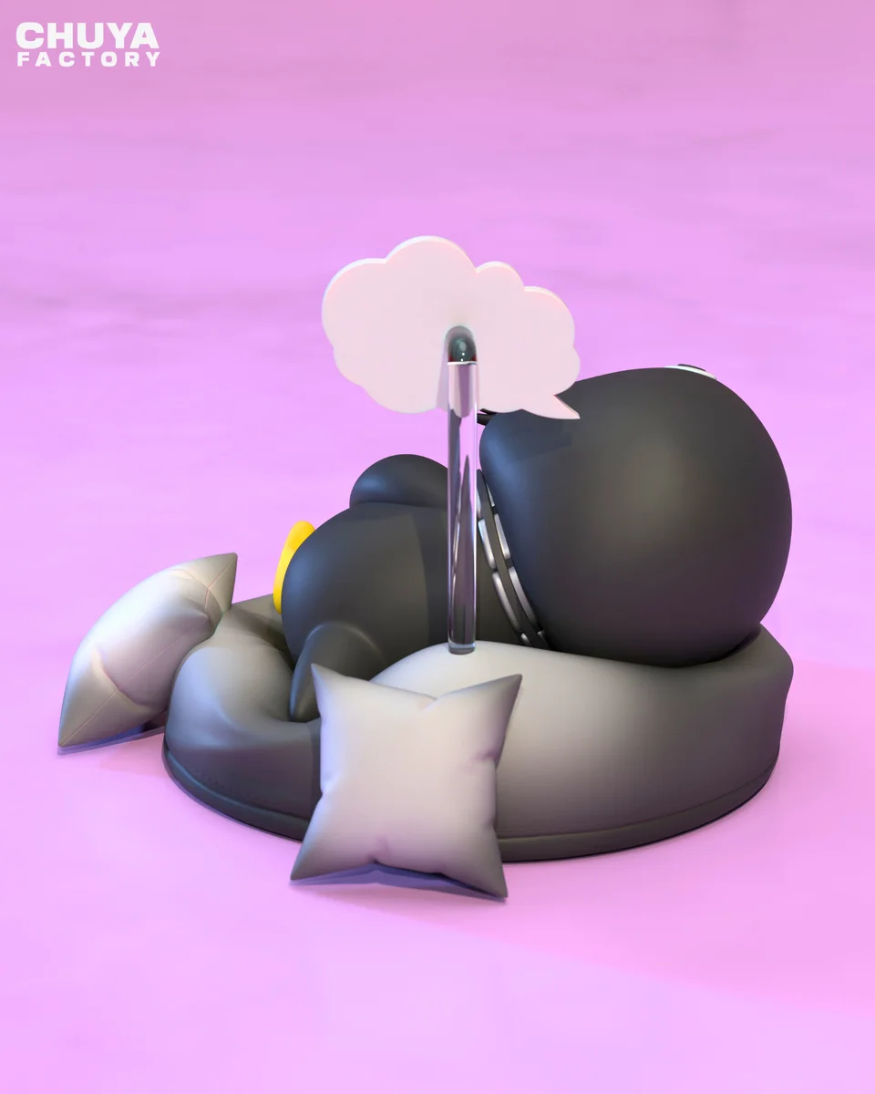 Chibi Gugu Gaga Penguin | Fan Art | 3D Printed Resin Model Garage Kit | *Un-Painted* | Chuya Factory 3
