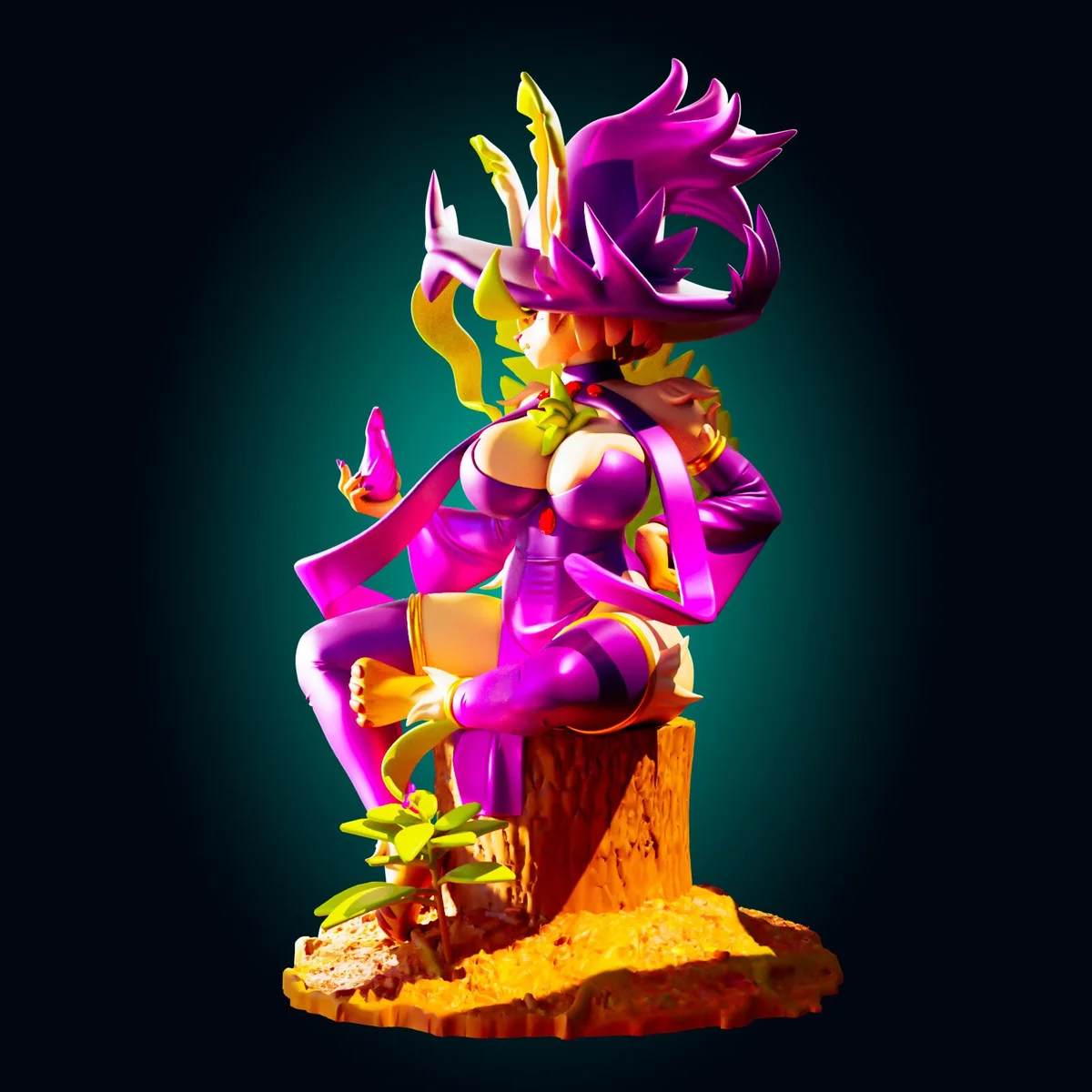 Leafeon | Fan Art | 3D Printed Resin Model Garage Kit | *Un-Painted* | Officer Rhu 2