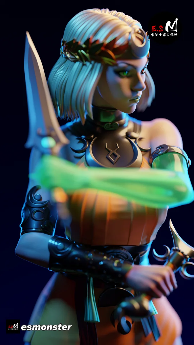 Melinoe | Fan Art | 3D Printed Resin Model Garage Kit | *Un-Painted* | ES Monster 4