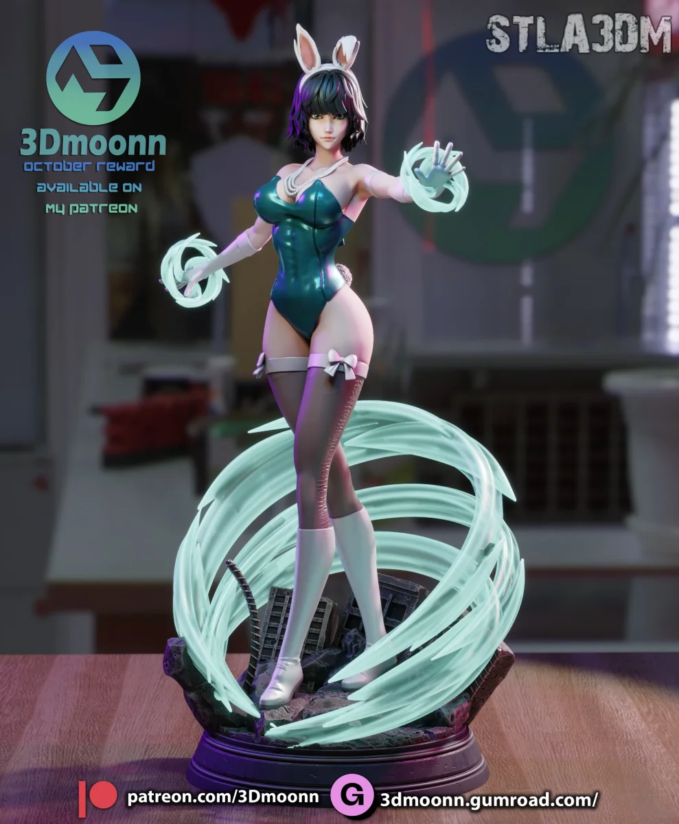 Fubuki | Fan Art | 3D Printed Resin Model Garage Kit | *Un-Painted* | 3DMoonn 8