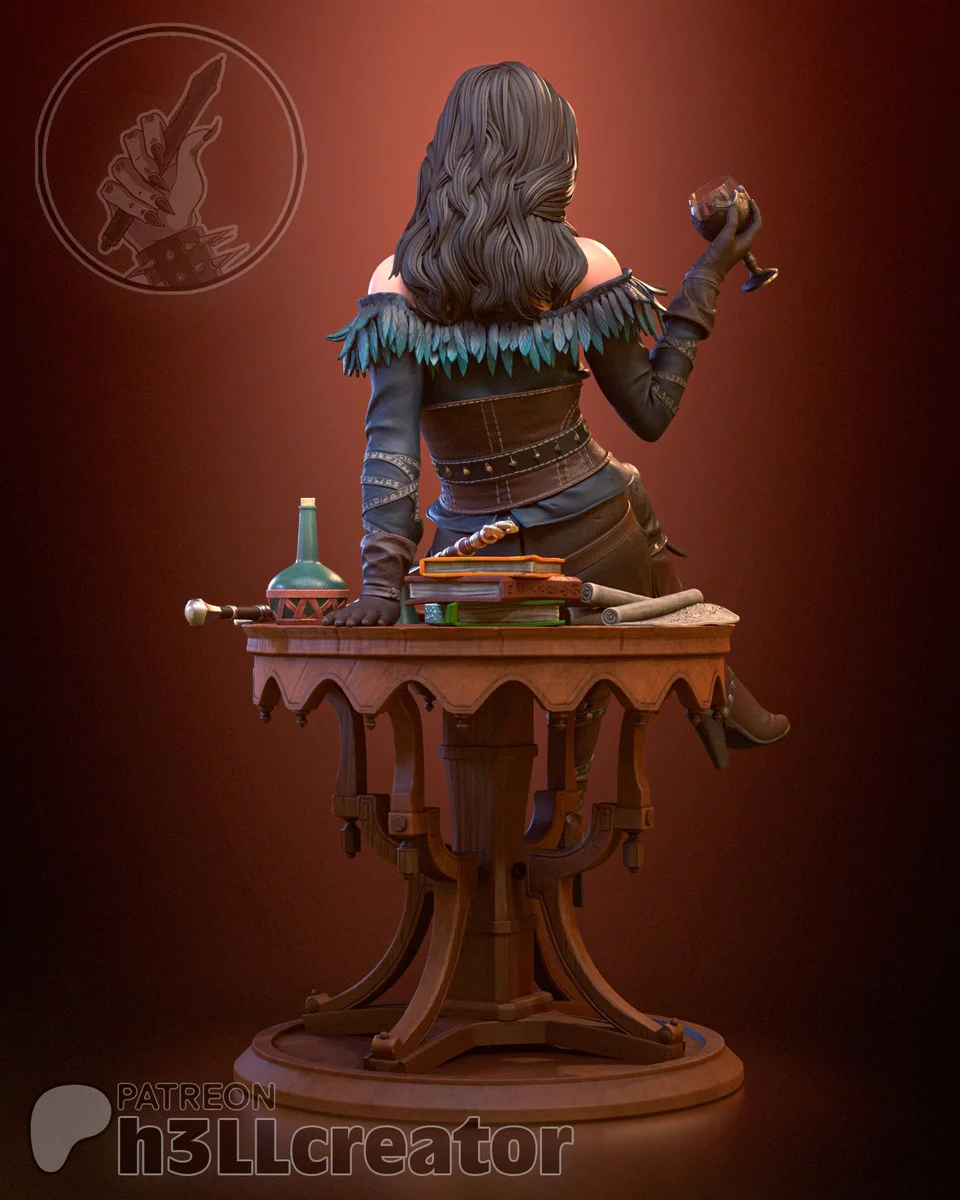 Yennefer of Vengerberg | Fan Art | 3D Printed Resin Model Garage Kit | *Un-Painted* | H3LL Creator 8