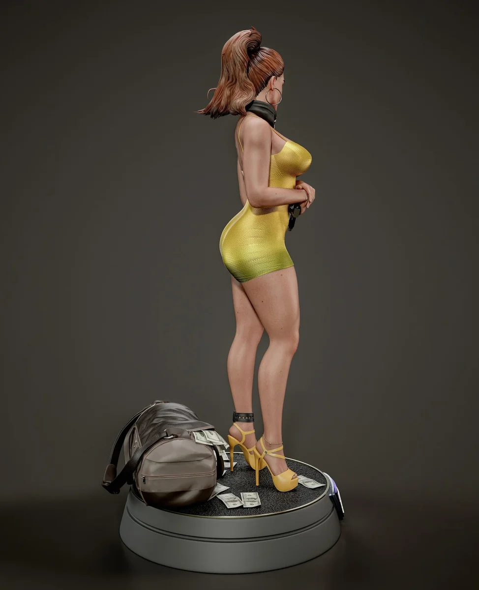 Lucia Caminos | Fan Art | 3D Printed Resin Model Garage Kit | *Un-Painted* | Abe3D 4