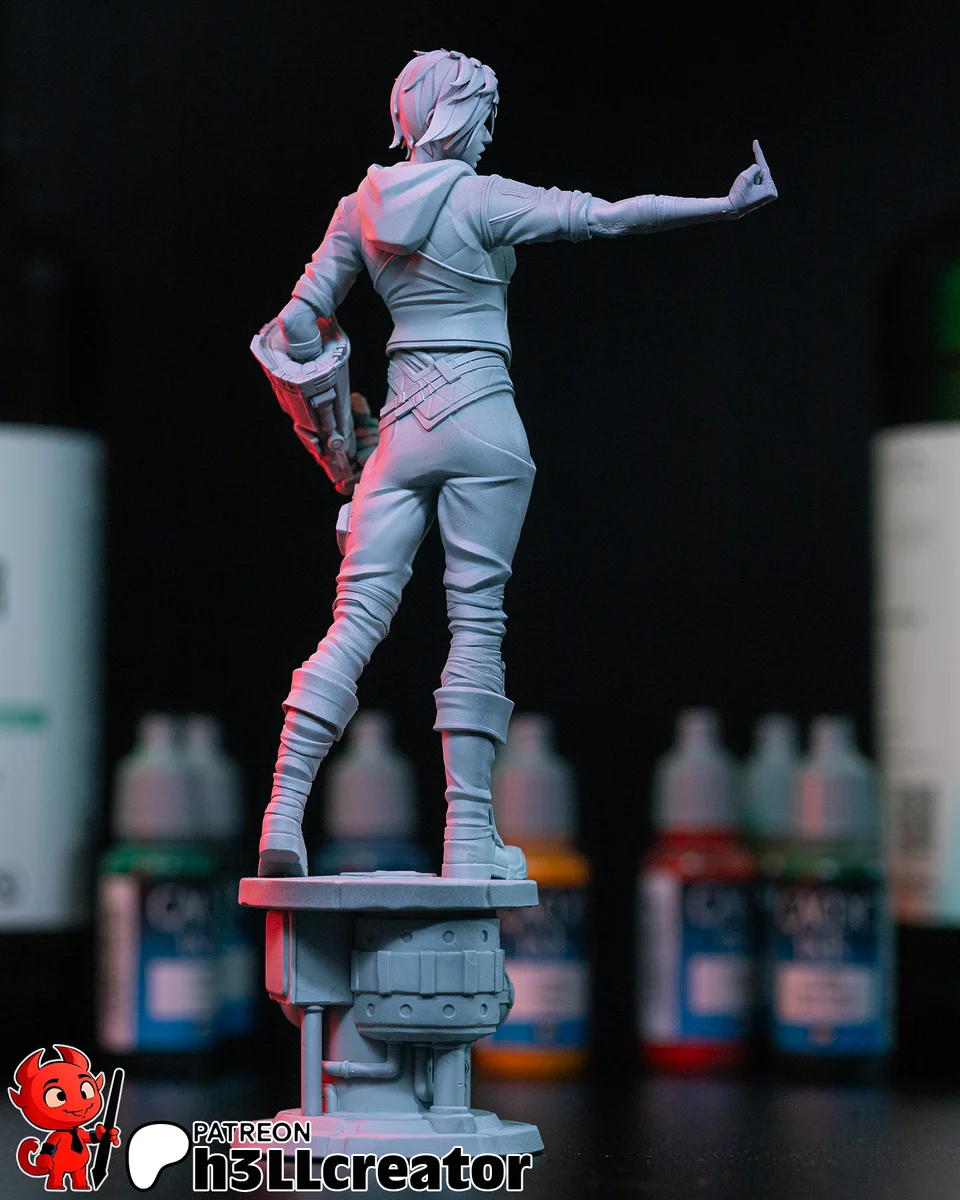 Vi | Fan Art | 3D Printed Resin Model Garage Kit | *Un-Painted* | H3LL Creator 9