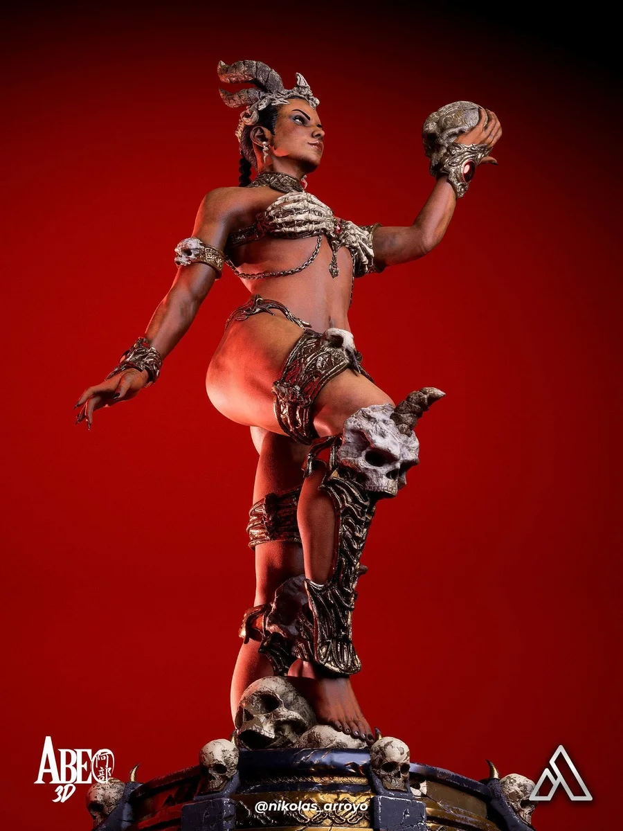 Queen of Damned | Fan Art | 3D Printed Resin Model Garage Kit | *Un-Painted* | Abe3D 8