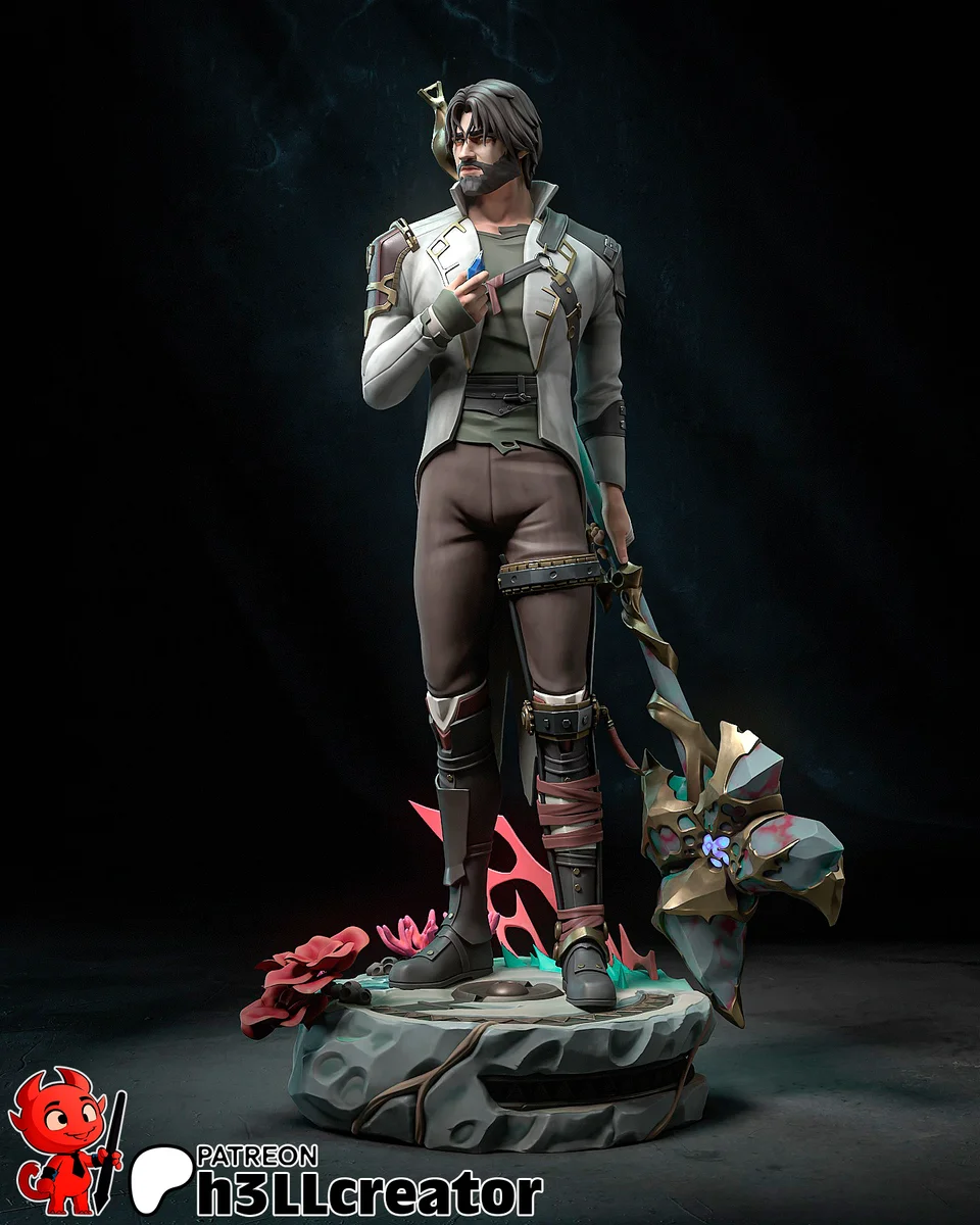 Jayce Talis | Fan Art | 3D Printed Resin Model Garage Kit | *Un-Painted* | H3LL Creator 5