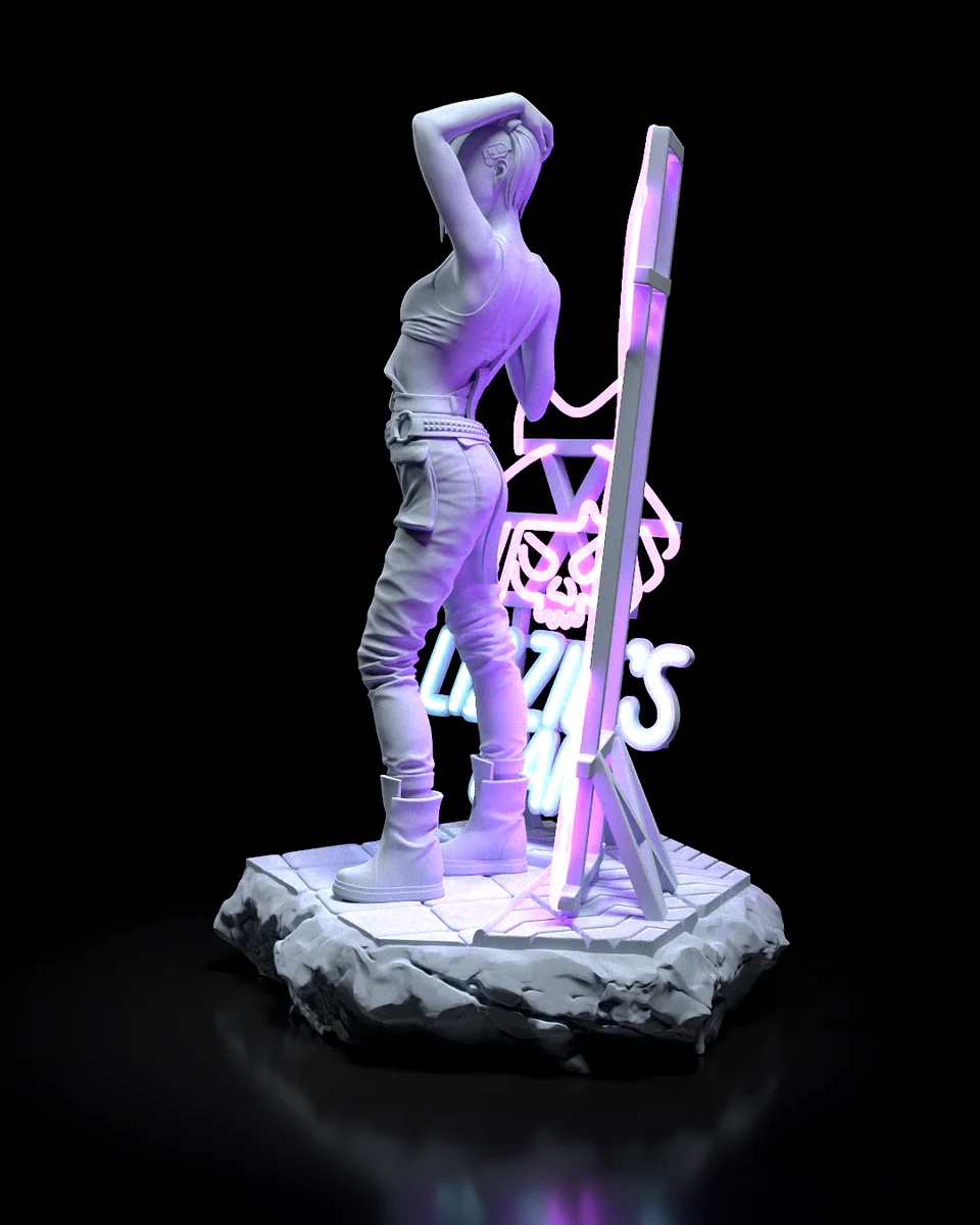 Judy Alvarez | Fan Art | 3D Printed Resin Model Garage Kit | *Un-Painted* | H3LL Creator 7