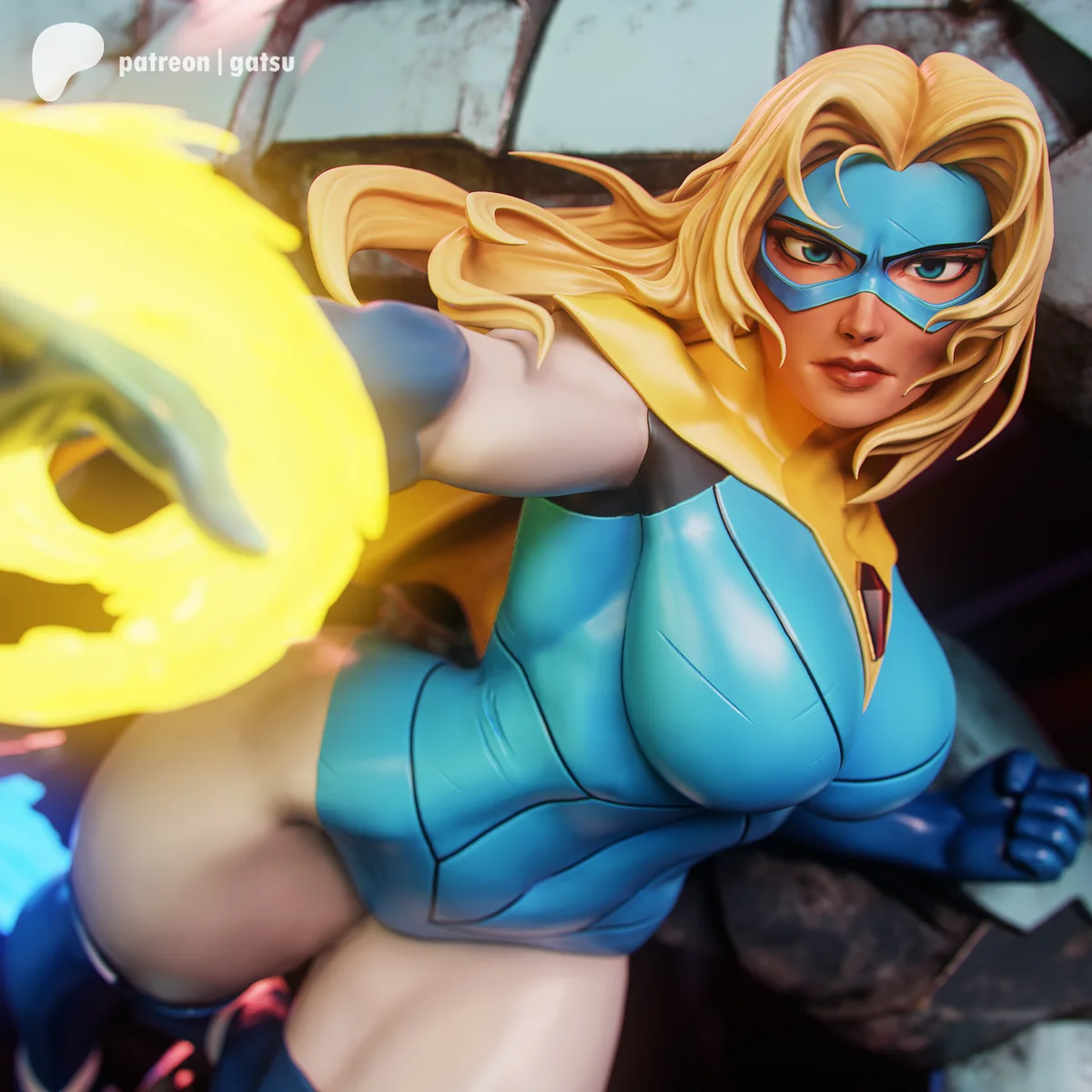 Blonde Blazer | Fan Art | 3D Printed Resin Model Garage Kit | *Un-Painted* | Gatsu Studios