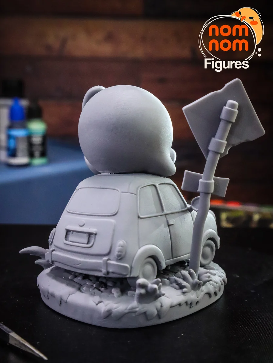 Chibi Kirby | Fan Art | 3D Printed Resin Model Garage Kit | *Un-Painted* | Nomnom 6