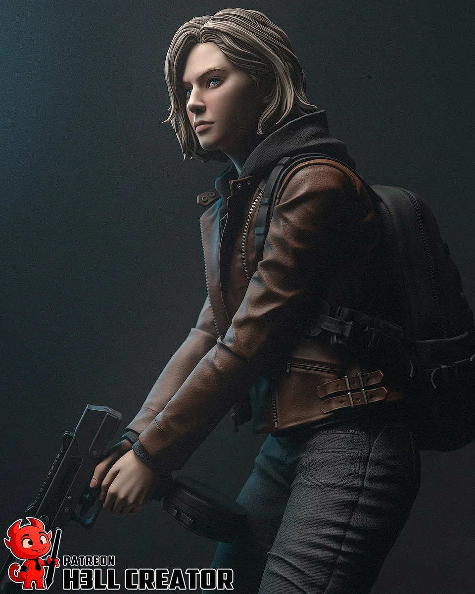 Grace Ashcroft | Fan Art | 3D Printed Resin Model Garage Kit | *Un-Painted* | H3LL Creator 5