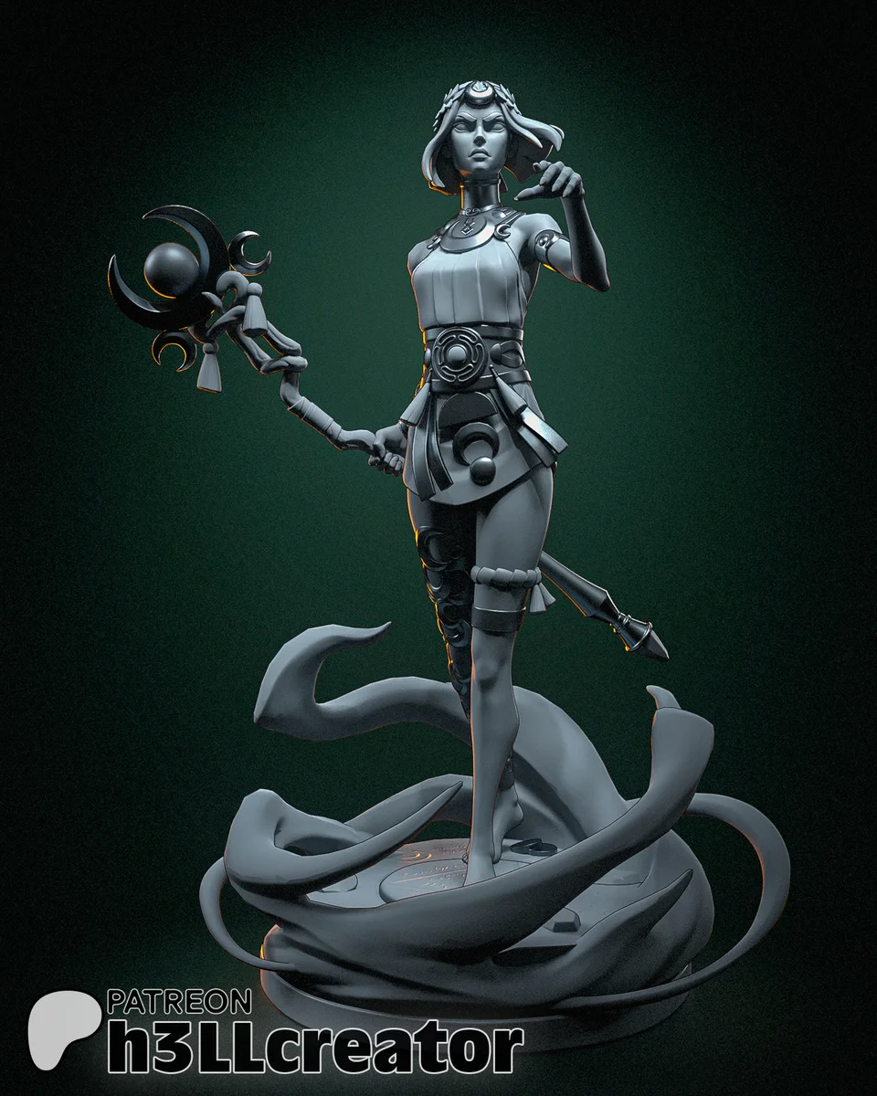 Melinoe | Fan Art | 3D Printed Resin Model Garage Kit | *Un-Painted* | H3LL Creator 10