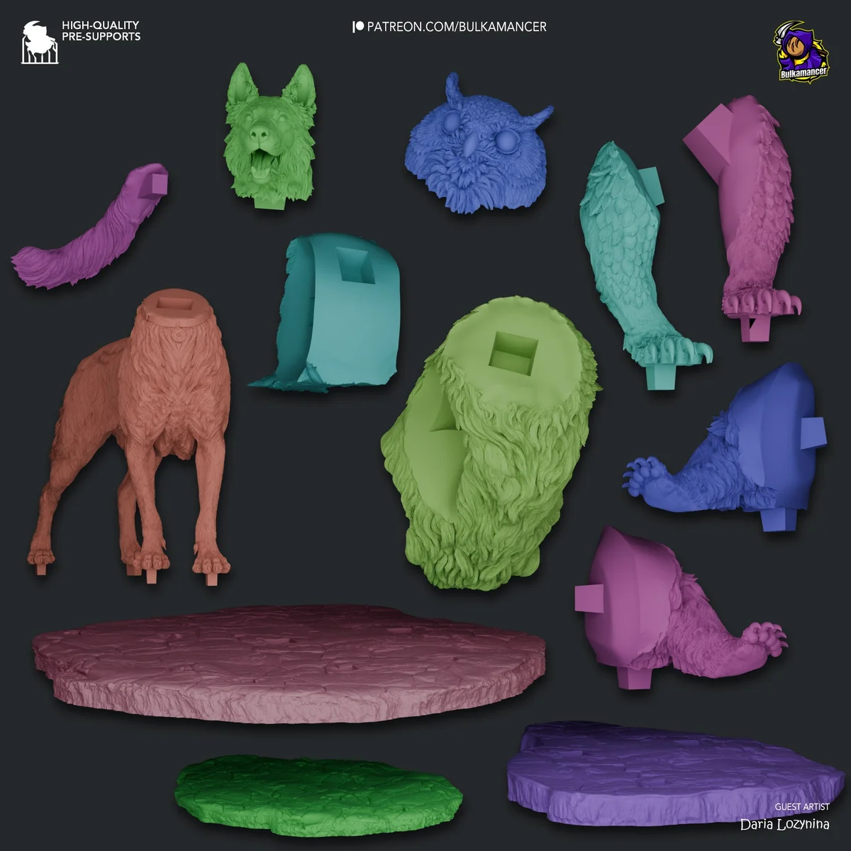 Camp Pets | Fan Art | 3D Printed Resin Model Garage Kit | *Un-Painted* | Bulkamancer 10