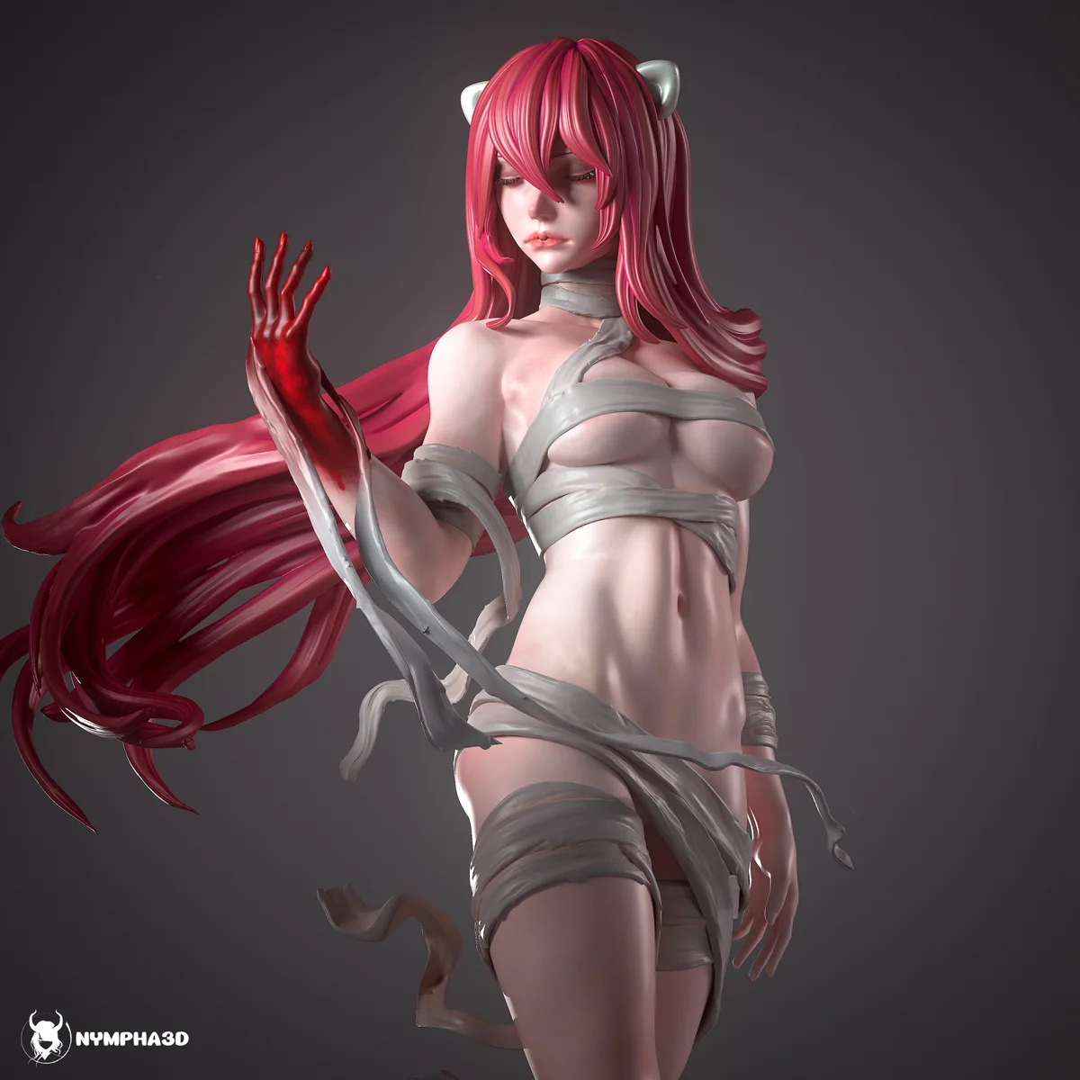 Lucy | Fan Art | 3D Printed Resin Model Garage Kit | *Un-Painted* | Nympha3D 8