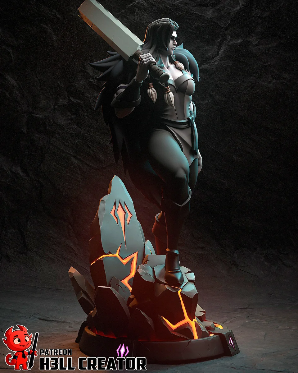 Yasha Nydoorin | Fan Art | 3D Printed Resin Model Garage Kit | *Un-Painted* | H3LL Creator 6