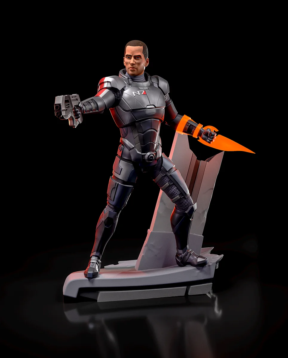 Commander Shepard | Fan Art | 3D Printed Resin Model Garage Kit | *Un-Painted* | H3LL Creator