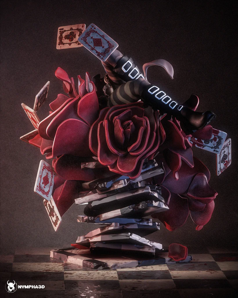 Alice | Fan Art | 3D Printed Resin Model Garage Kit | *Un-Painted* | Nympha3D 3