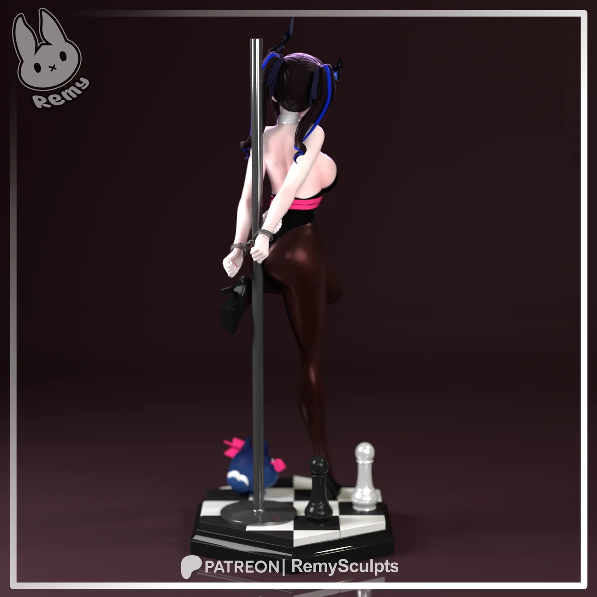 Nerissa (Rabbit Hole) | Fan Art | 3D Printed Resin Model Garage Kit | *Un-Painted* | Remy Sculpts 7