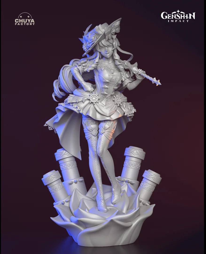Navia Caspar | Fan Art | 3D Printed Resin Model Garage Kit | *Un-Painted* | Chuya Factory 12