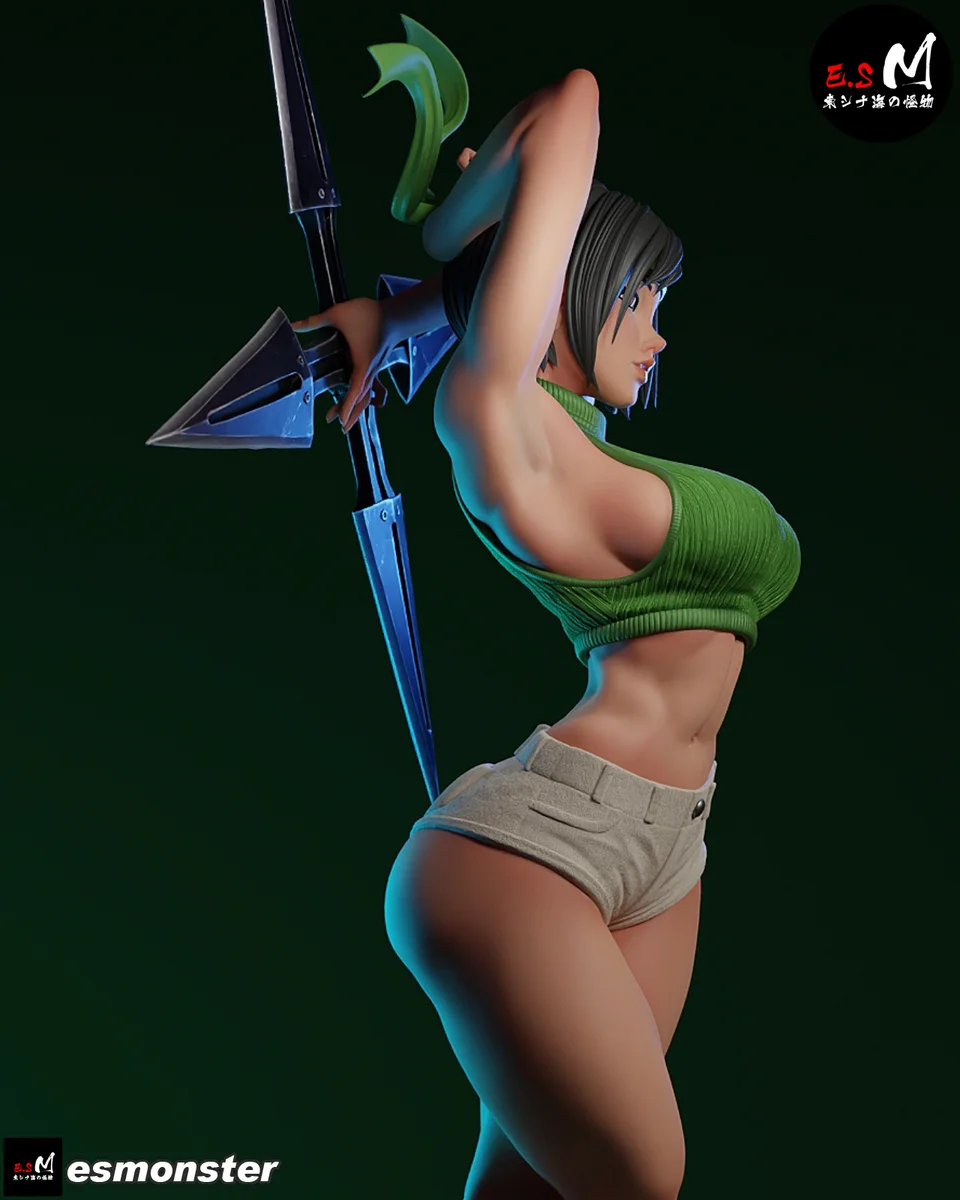 Yuffie | Fan Art | 3D Printed Resin Model Garage Kit | *Un-Painted* | ES Monster 24