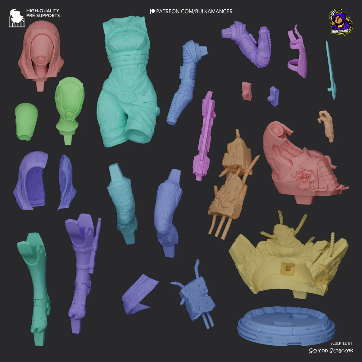 Tali | Fan Art | 3D Printed Resin Model Garage Kit | *Un-Painted* | Bulkamancer 4