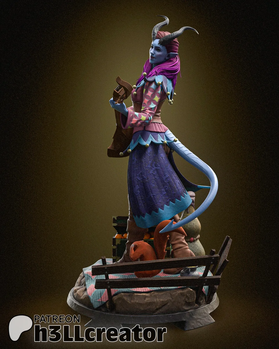 Alfira | Fan Art | 3D Printed Resin Model Garage Kit | *Un-Painted* | H3LL Creator 3