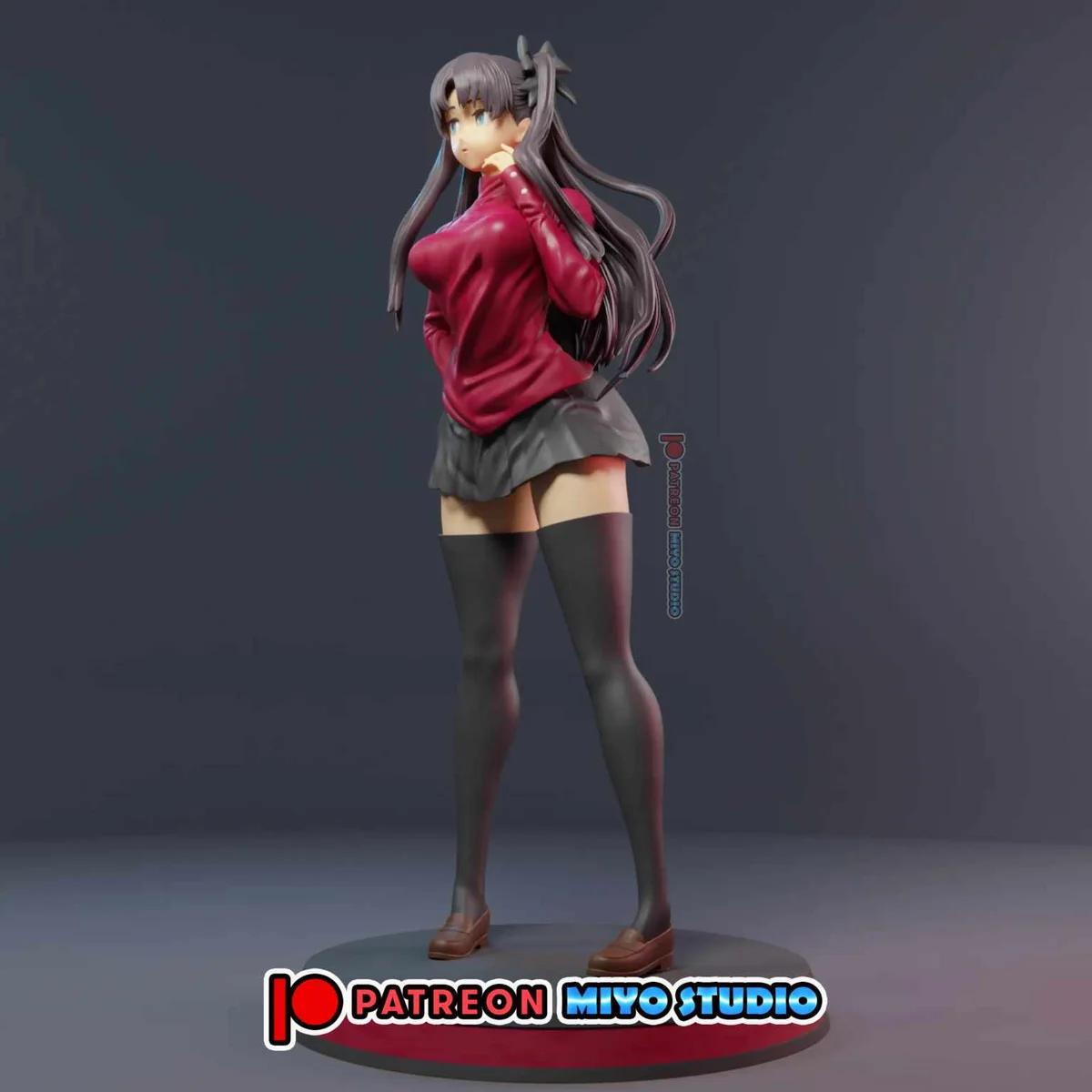 Rin Tohsaka | Fan Art | 3D Printed Resin Model Garage Kit | *Un-Painted* | MiyoStudio 3