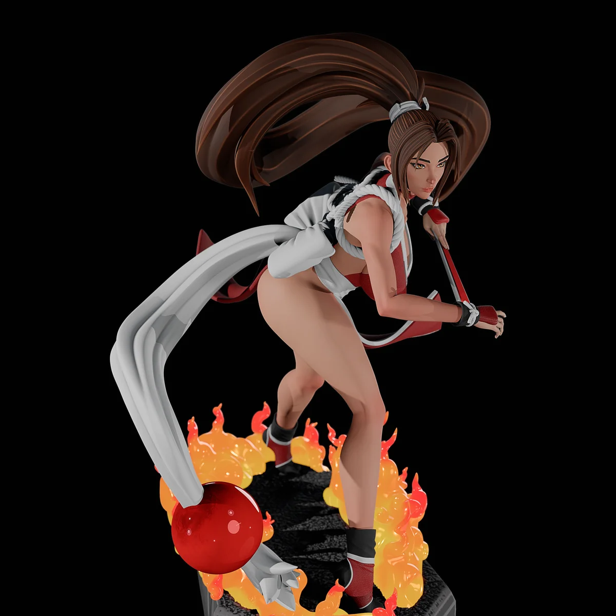 Mai Shiranui | Fan Art | 3D Printed Resin Model Garage Kit | *Un-Painted* | Momoji 4