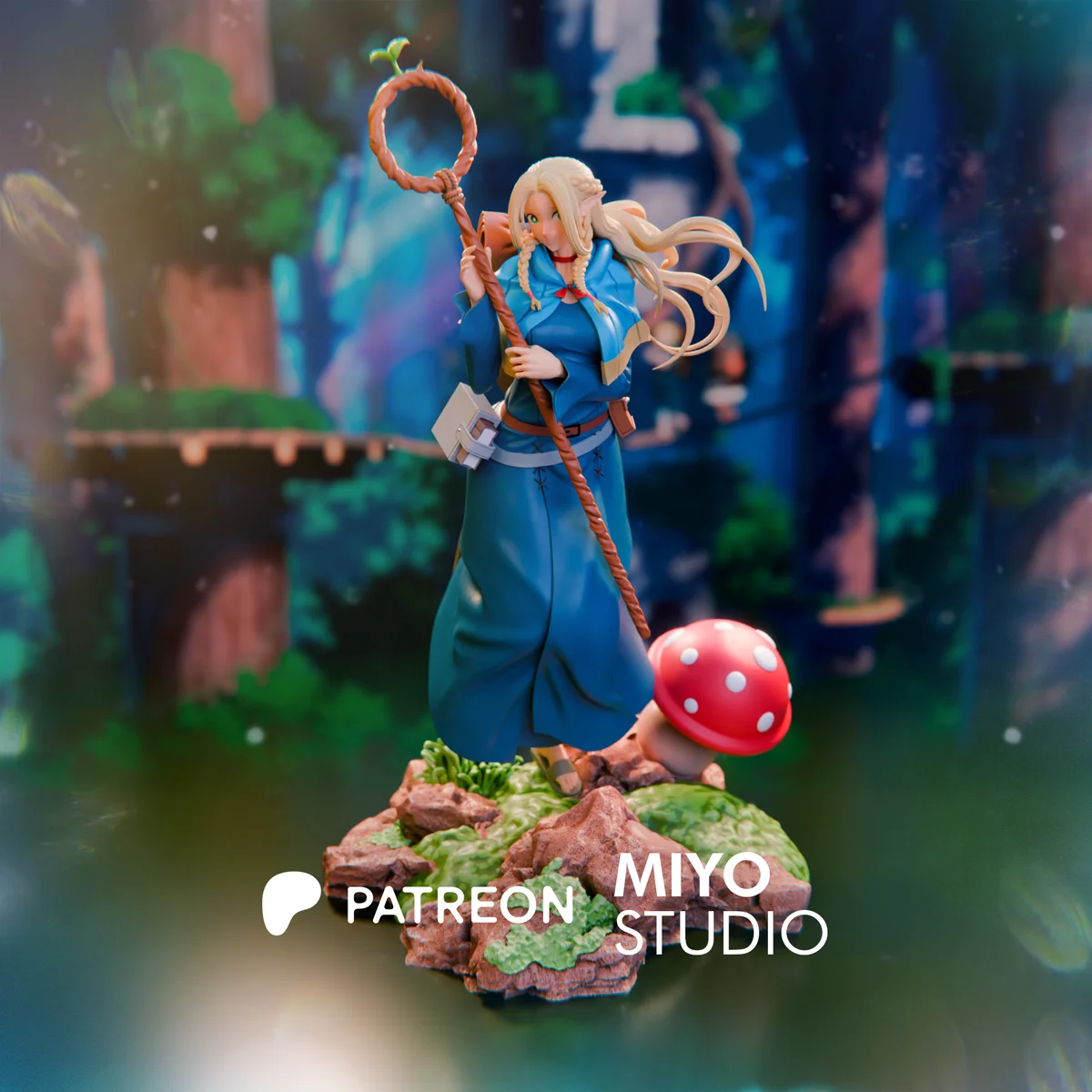 Marcille Donato | Fan Art | 3D Printed Resin Model Garage Kit | *Un-Painted* | MiyoStudio 4