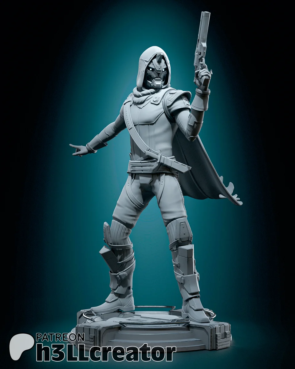 Cayde 6 | Fan Art | 3D Printed Resin Model Garage Kit | *Un-Painted* | H3LL Creator 6