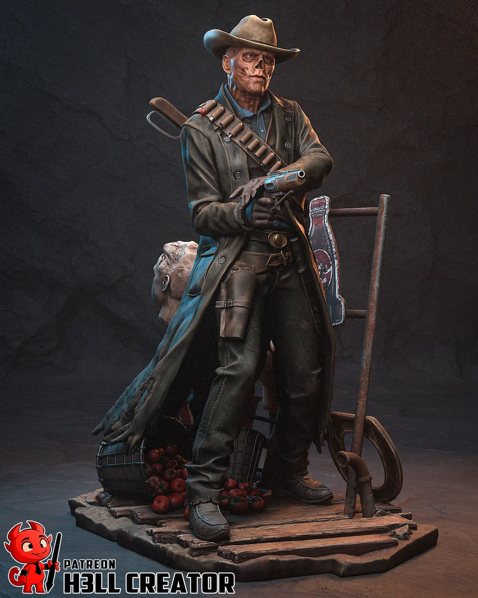 Ghoul | Fan Art | 3D Printed Resin Model Garage Kit | *Un-Painted* | H3LL Creator 4