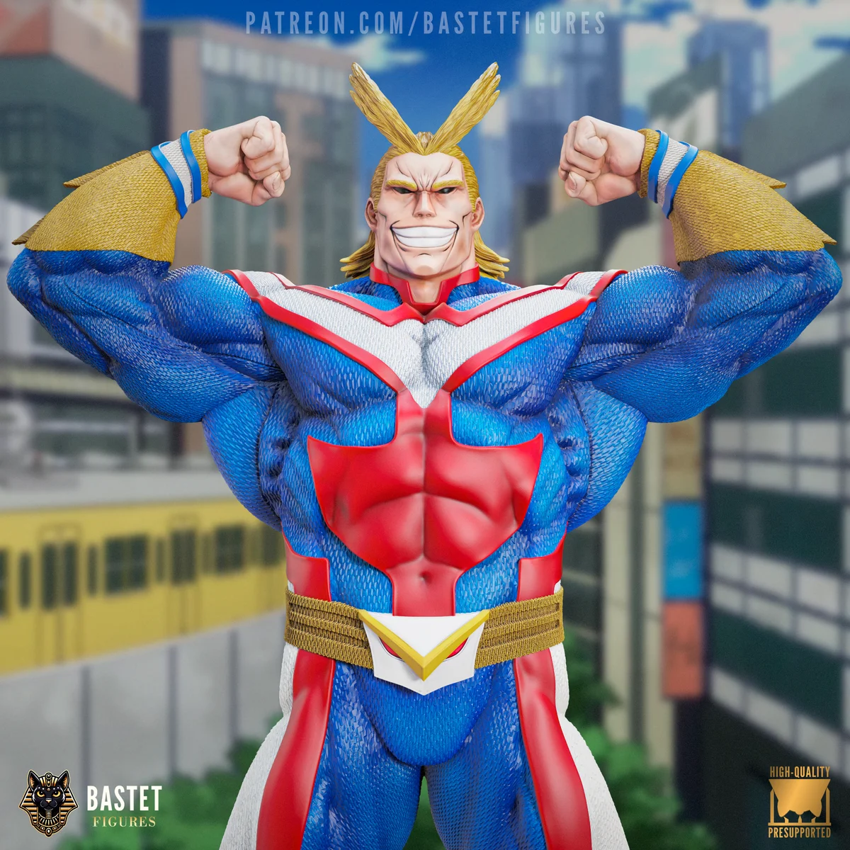 All Might (Bastet) | Fan Art | 3D Printed Resin Model Garage Kit | *Un-Painted* | ZEZ Studio